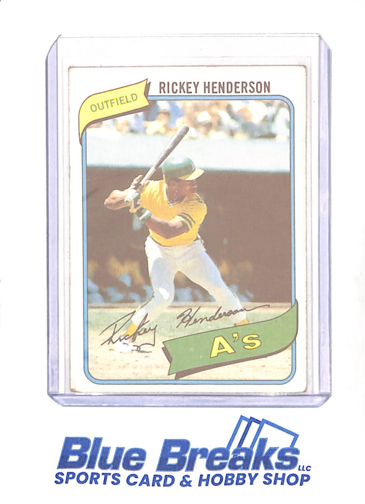 1980 Topps (3) - Rickey Henderson - Baseball - Oakland Athletics - # 482