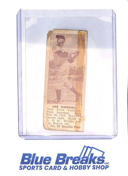 Joe Gordon - 1941 Double Play - Baseball - New York Yankees - # 83