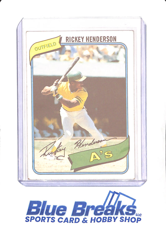 1980 Topps - Rickey Henderson - Baseball - Oakland Athletics - # 482