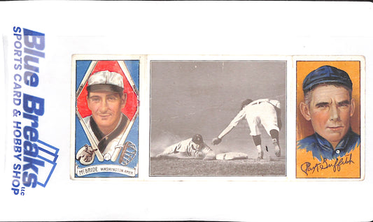 T202 - 1912 - Hassan Cigarettes - Geo Mcbride - Clark Griffith - Washington - Booklet - Schaefer Steals 2nd Base