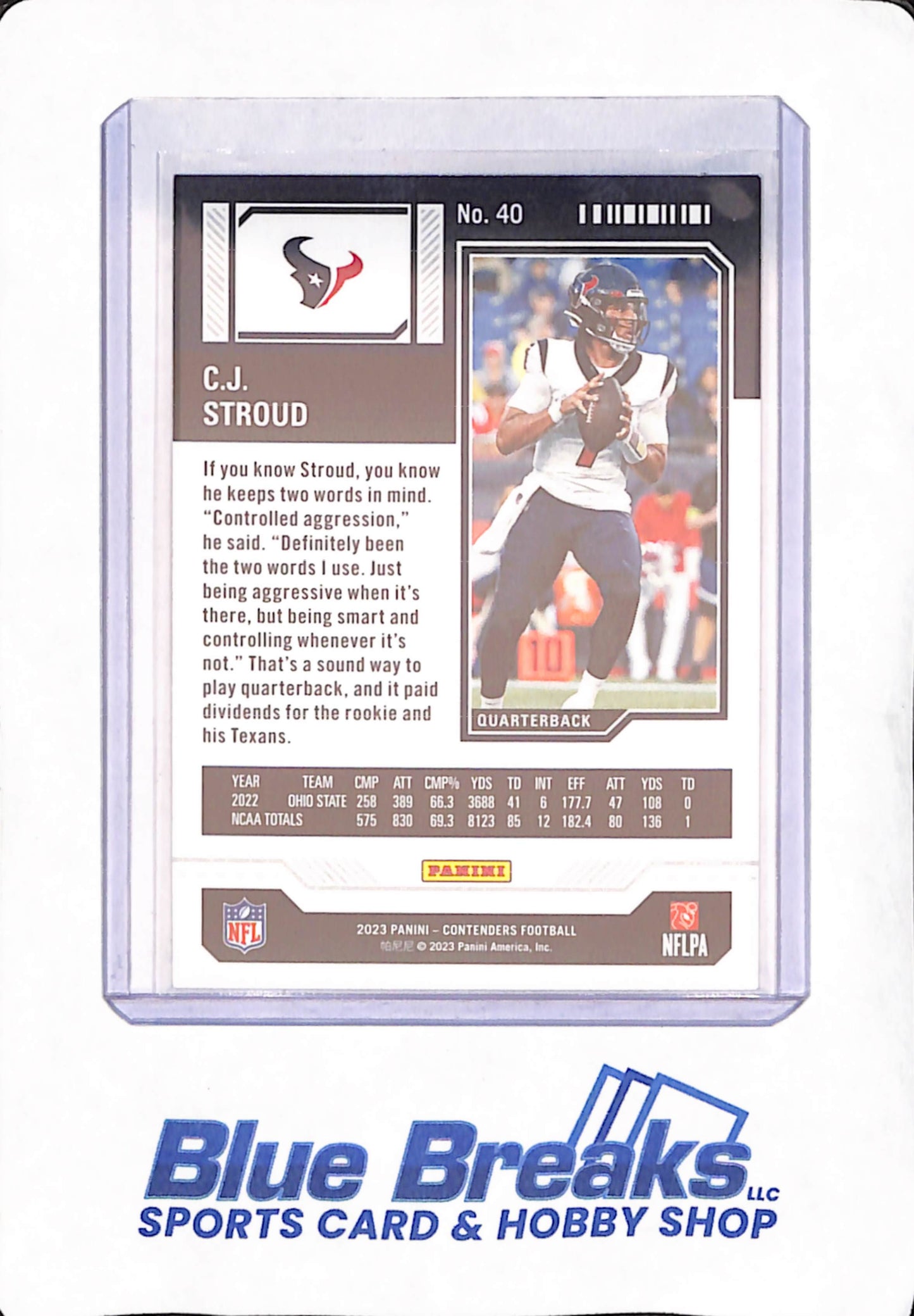2021 Panini Contenders - CJ Stroud - Game Ticket - Football - Houston Texans - 459/499 - # 40
