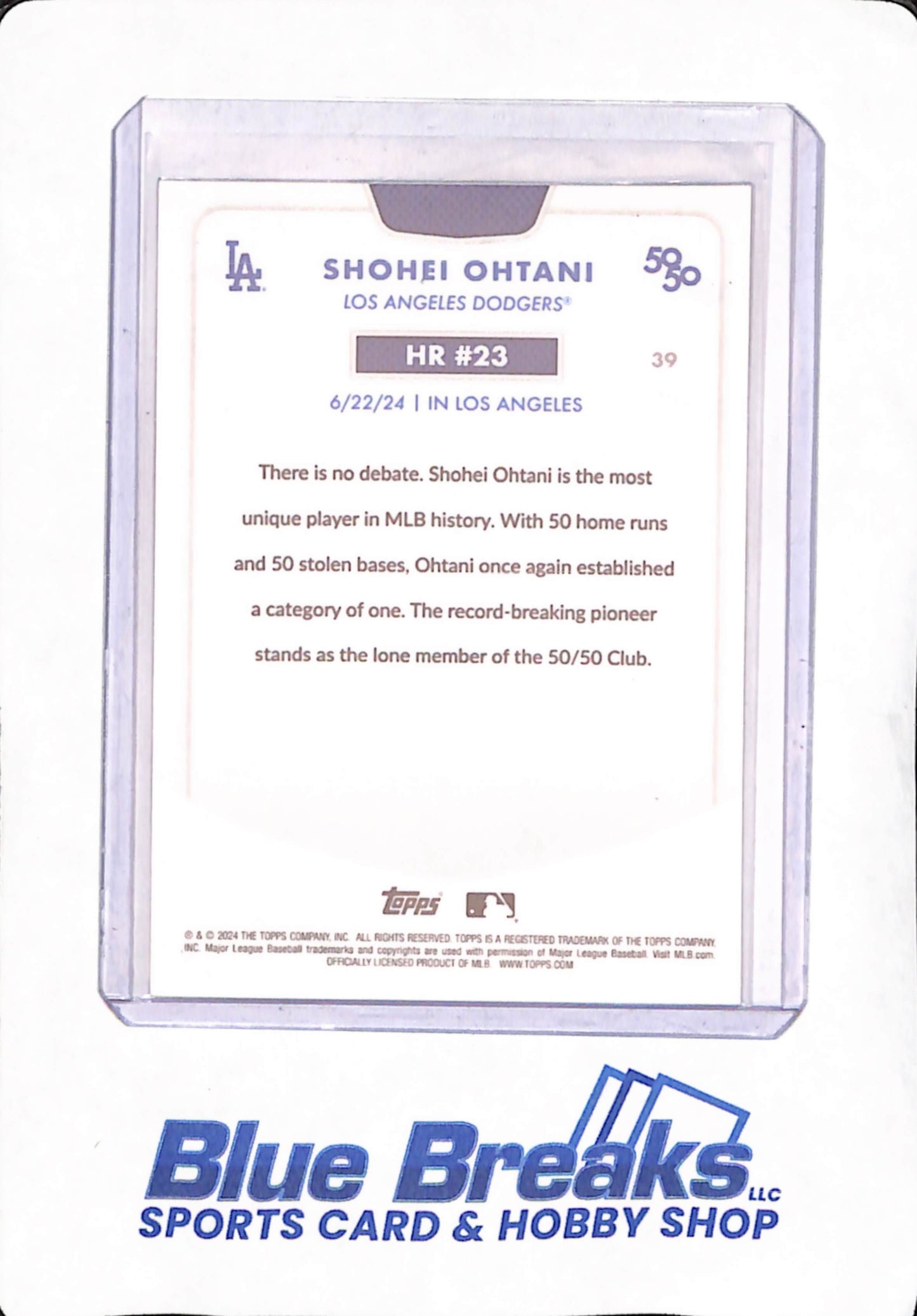 Shohei Ohtani - 3 Different 50/50 Cards - #23 - Base - Kanji - Blue Parallel 108/150 - #39