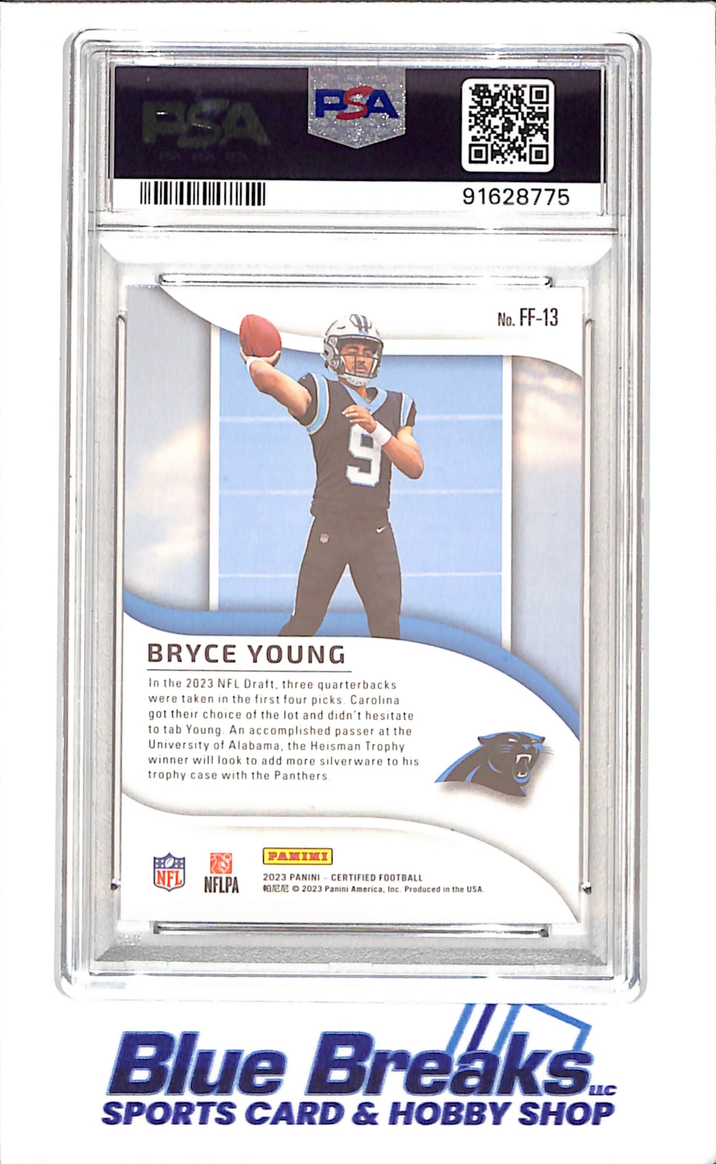 2023 Certified - Bryce Young - Franchise Foundations - PSA 10 - Carolina Panthers - Football - #FF13