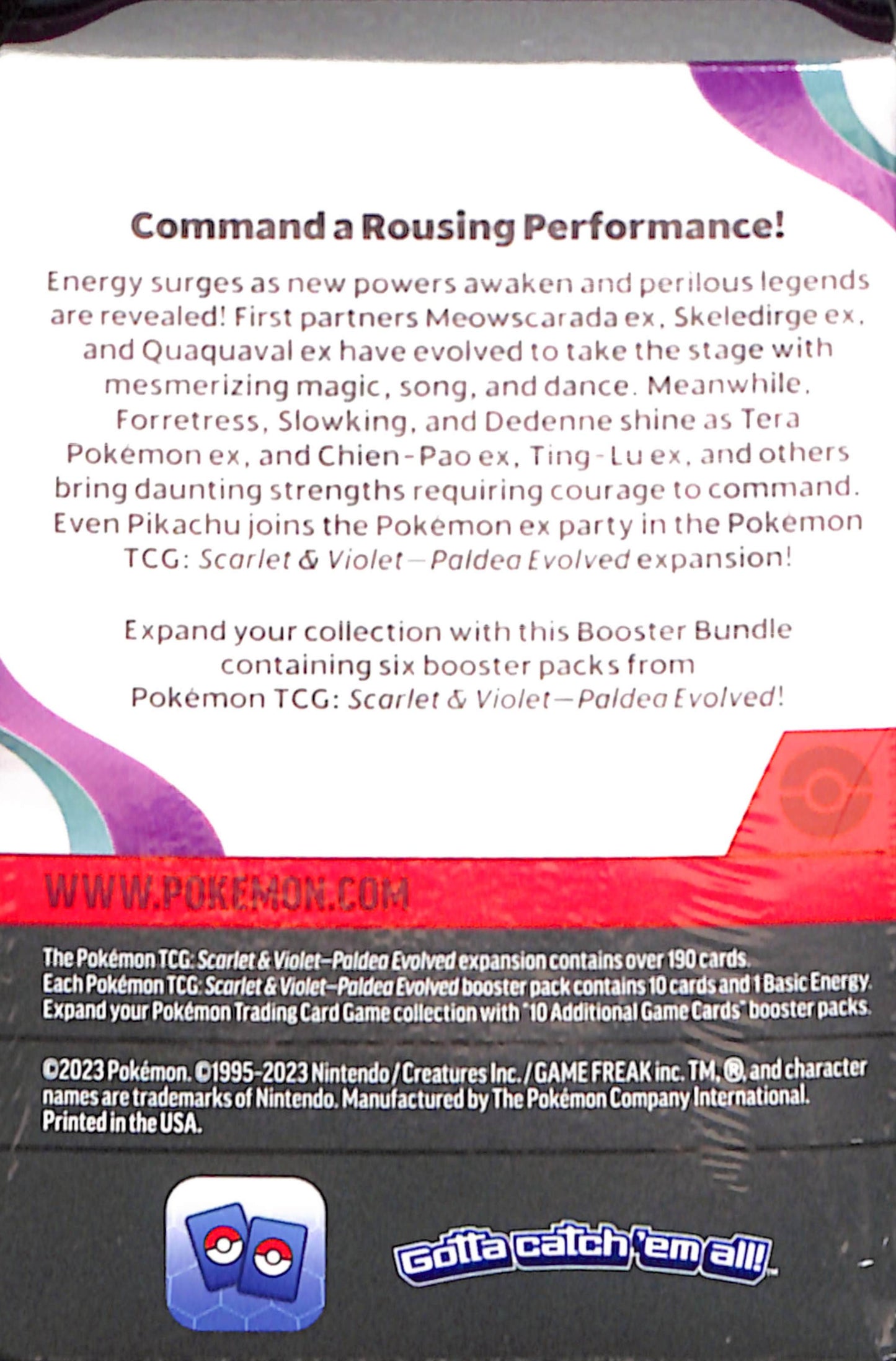 Pokemon Scarlet & Violet - Paldea Evolved Booster Bundle - Sealed Wax
