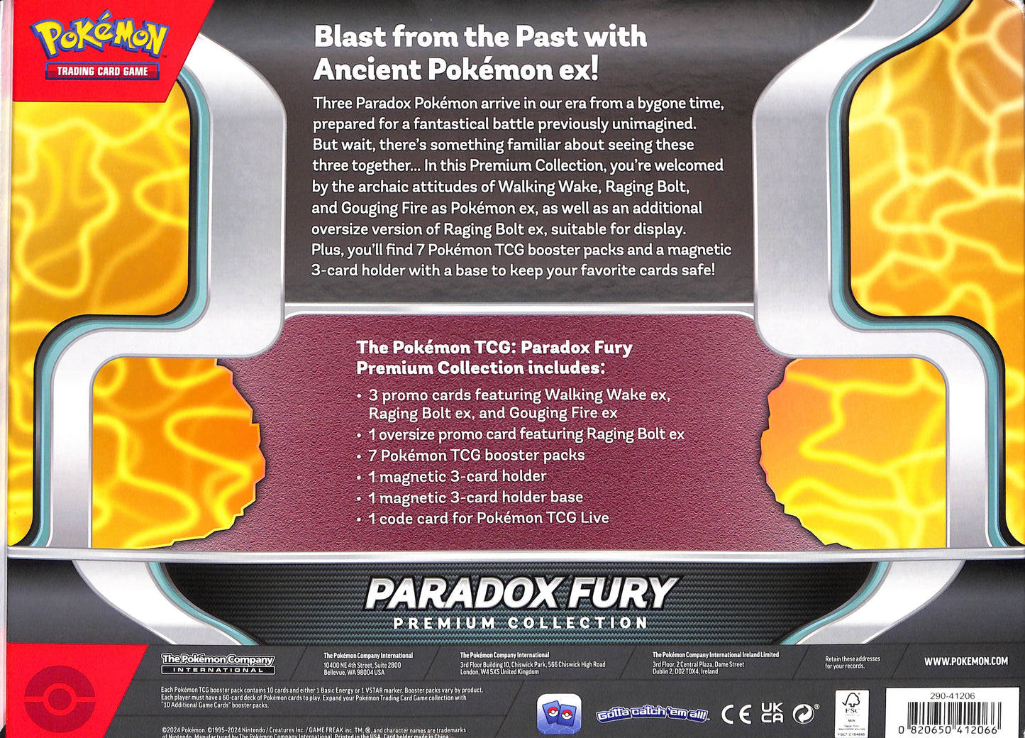 Pokemon Paradox Fury Premium Collection - Sealed Wax