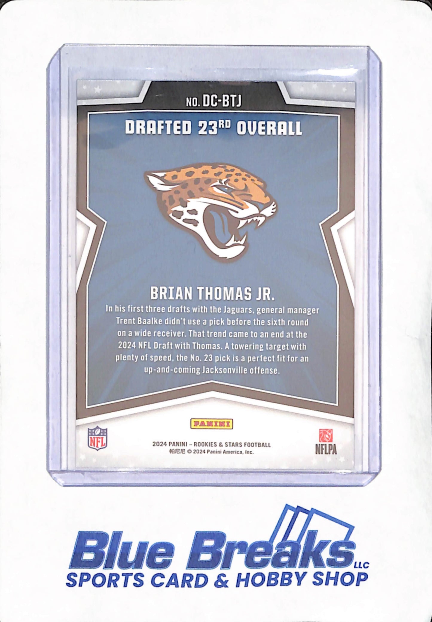 2024 Panini Rookies & Stars - Brian Thomas Jr. - Jacksonville Jaguars - Football - RC - Draft Class - #DC-BTJ
