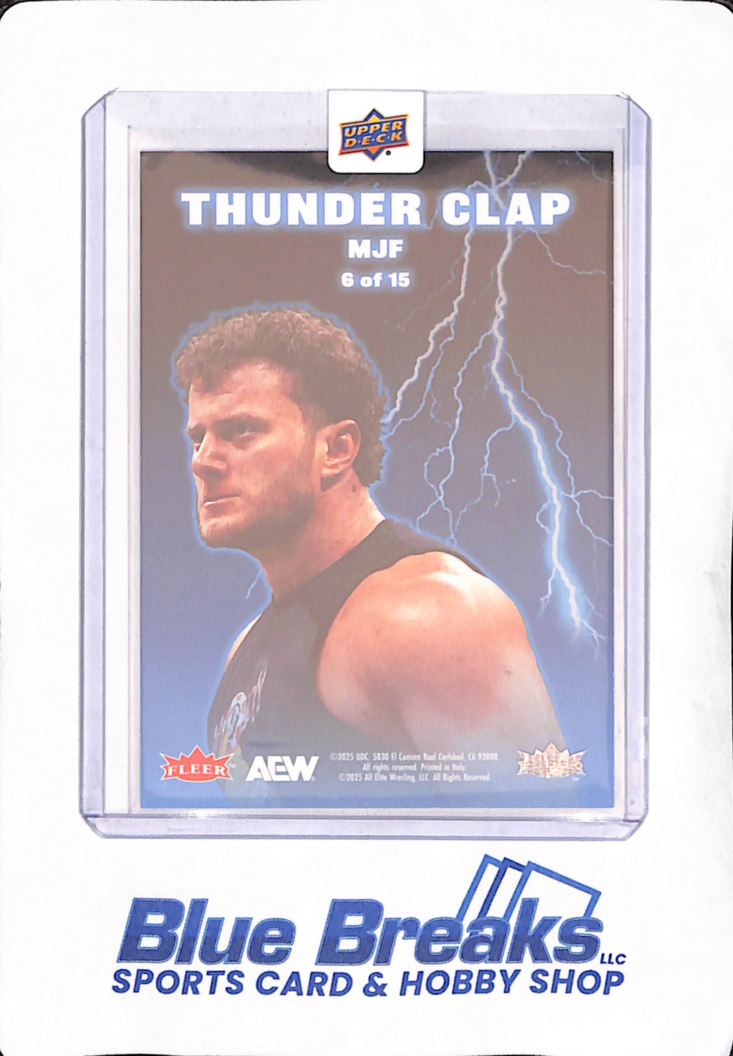 2025 Upper Deck - Fleer Ultra - Thunder Clap - AEW - MJF - 6 of 15