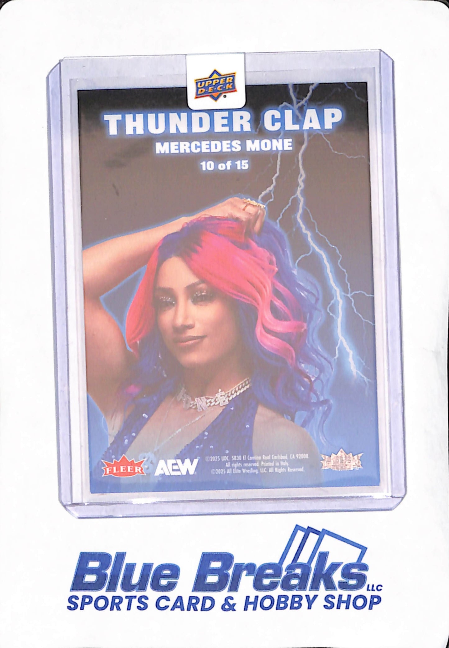 2025 Upper Deck - Fleer Ultra - Thunder Clap - AEW - Mercedes Mone - 10 of 15
