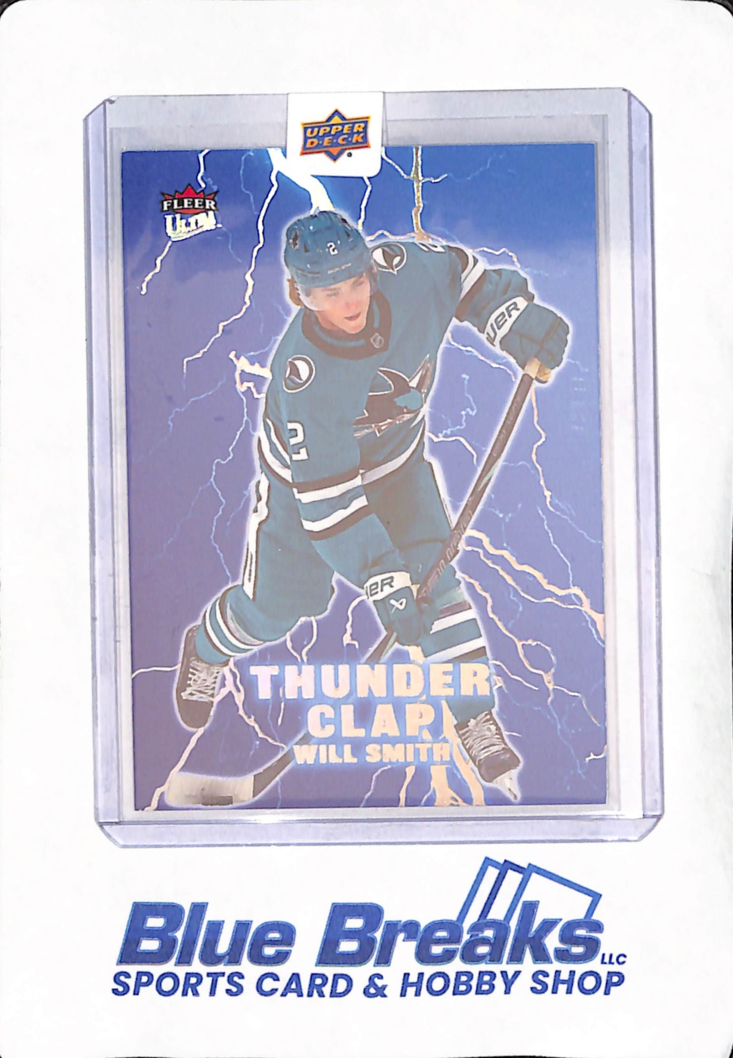 2025 Upper Deck - Fleer Ultra - Thunder Clap - Will Smith - San Jose Sharks - Hockey - 4 of 15