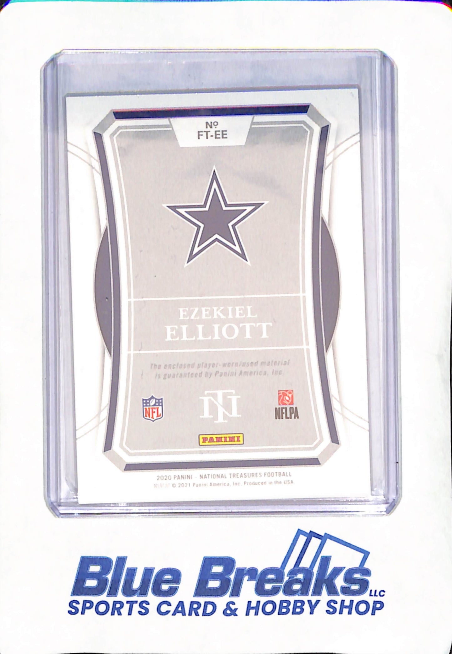 2020 Panini National Treasures - Ezekiel Elliott - Relic - Dallas Cowboys - Football - 5/26 - #FT-EE