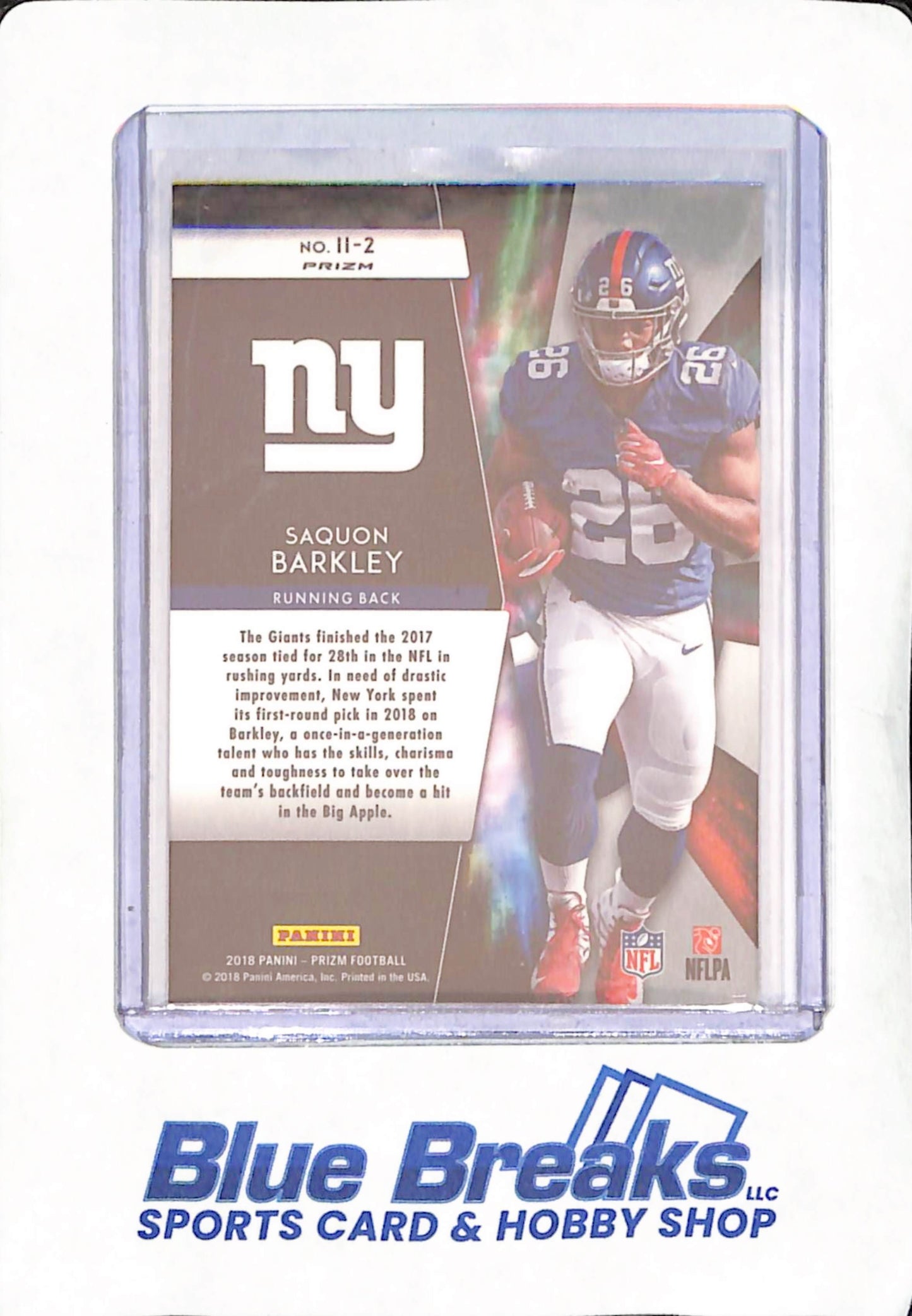 2018 Panini Prizm - Saquon Barkley - New York Giants - Football - Instant Impact - #II-2