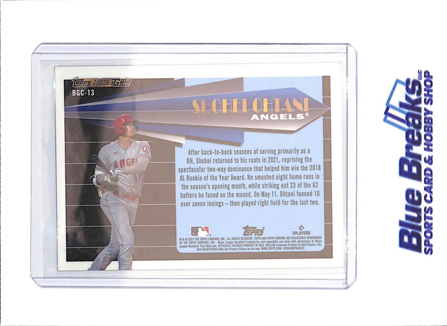 2021 Topps Chrome - Shohei Ohtani - Black Gold - Los Angeles Angels - Baseball - #SBC-13
