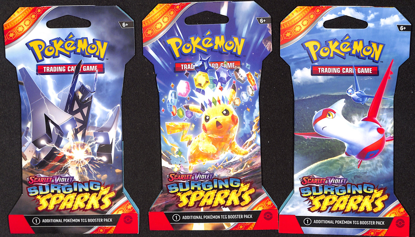 Pokemon Surging Sparks Booster Pack - Sealed Wax