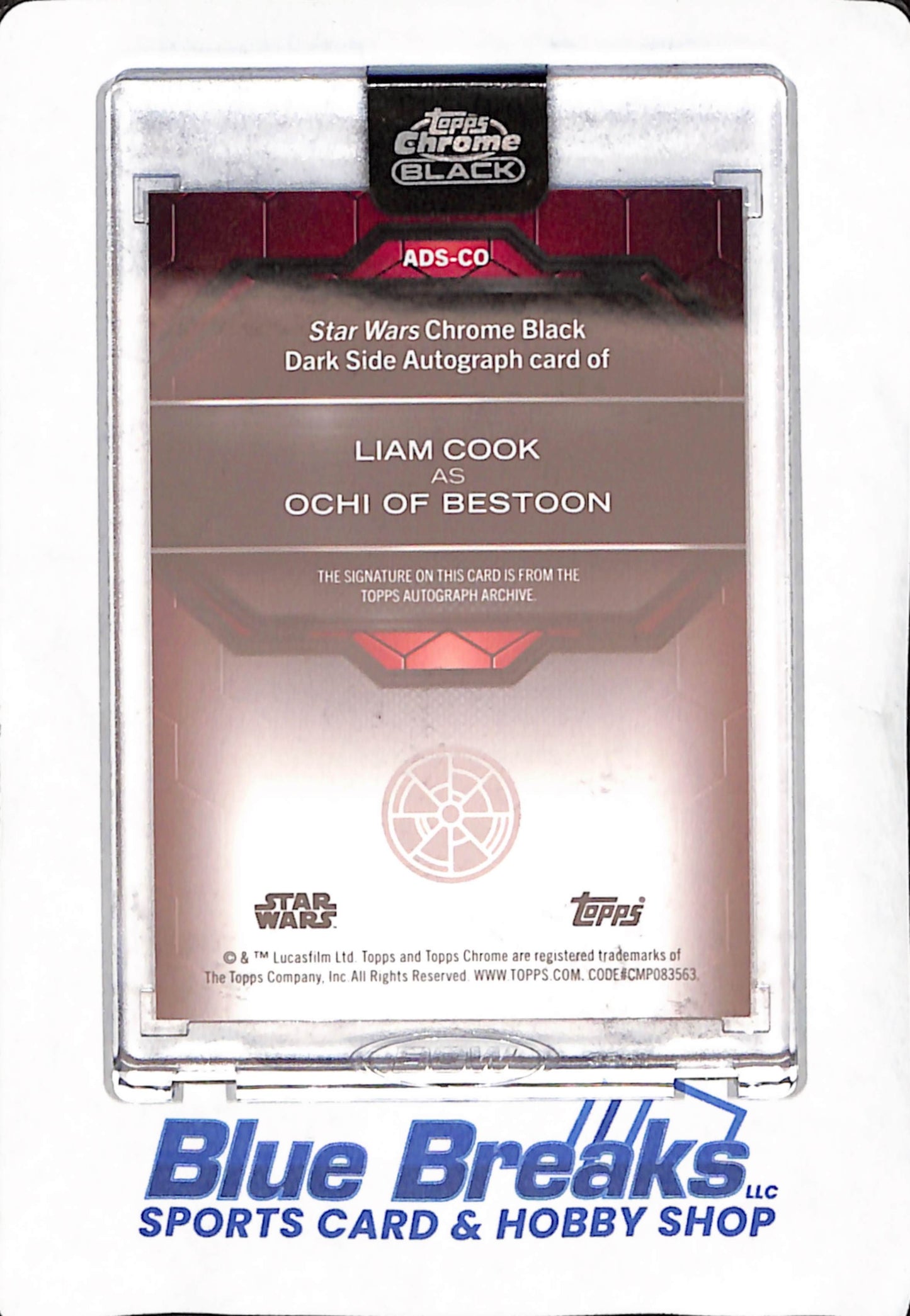 2024 Topps Chrome Black - Liam Cook as Chi of Bestoon - Autograph - Star Wars - #ADS-CO
