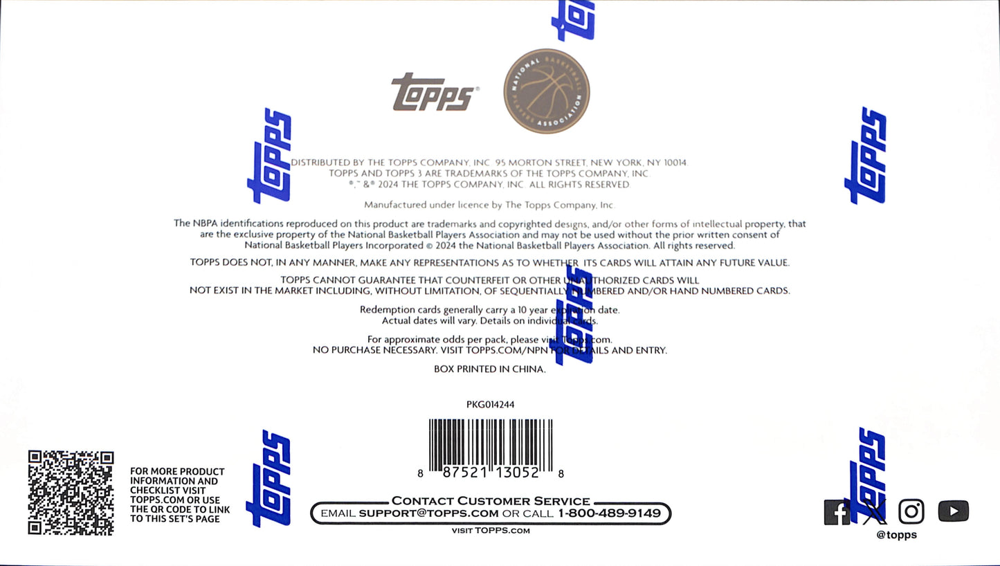 2023-24 Topps 3 Hobby Box - Basketball - Sealed Wax