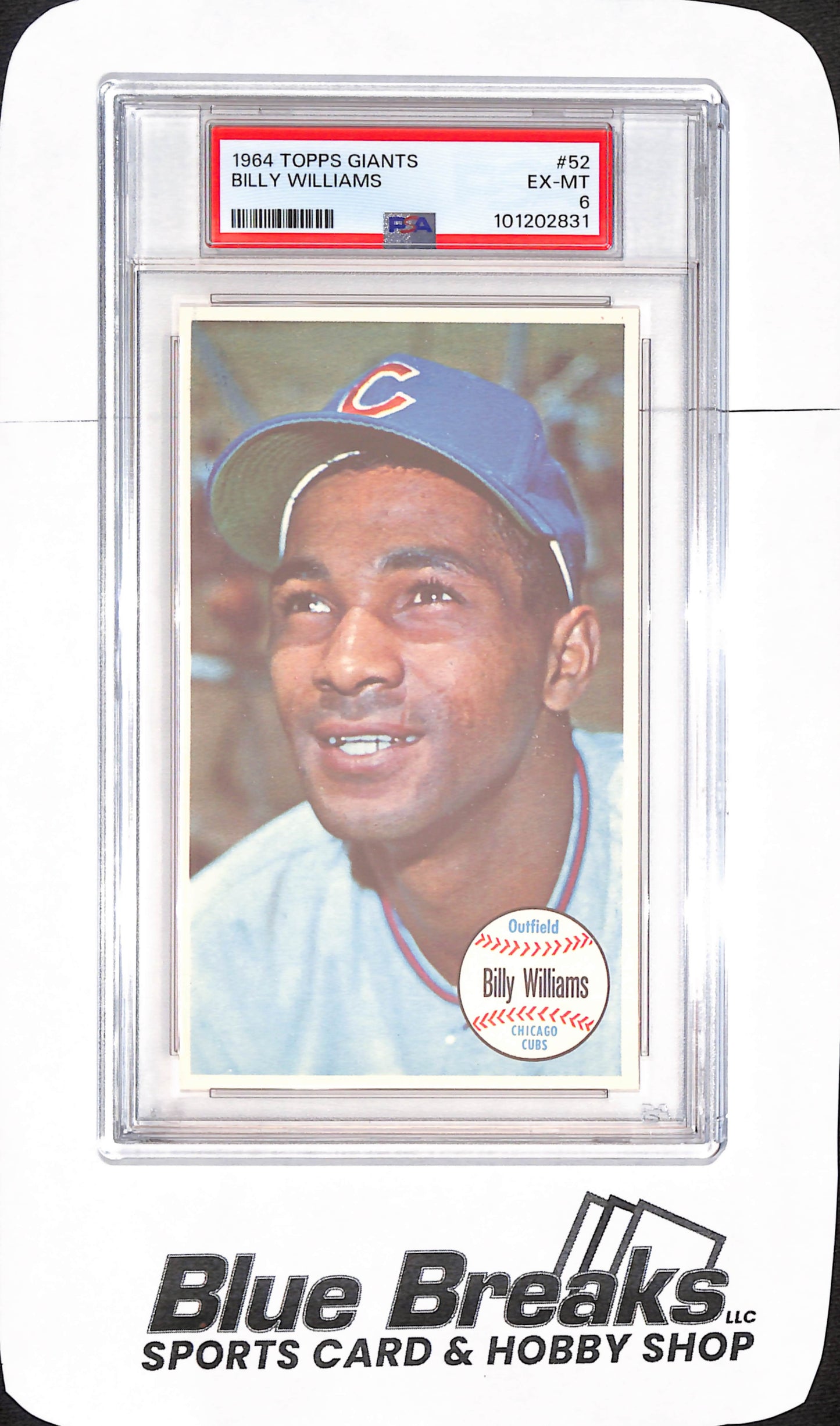 1964 Topps Giants - Billy Williams - Chicago Cubs - Baseball - PSA 6 - #52
