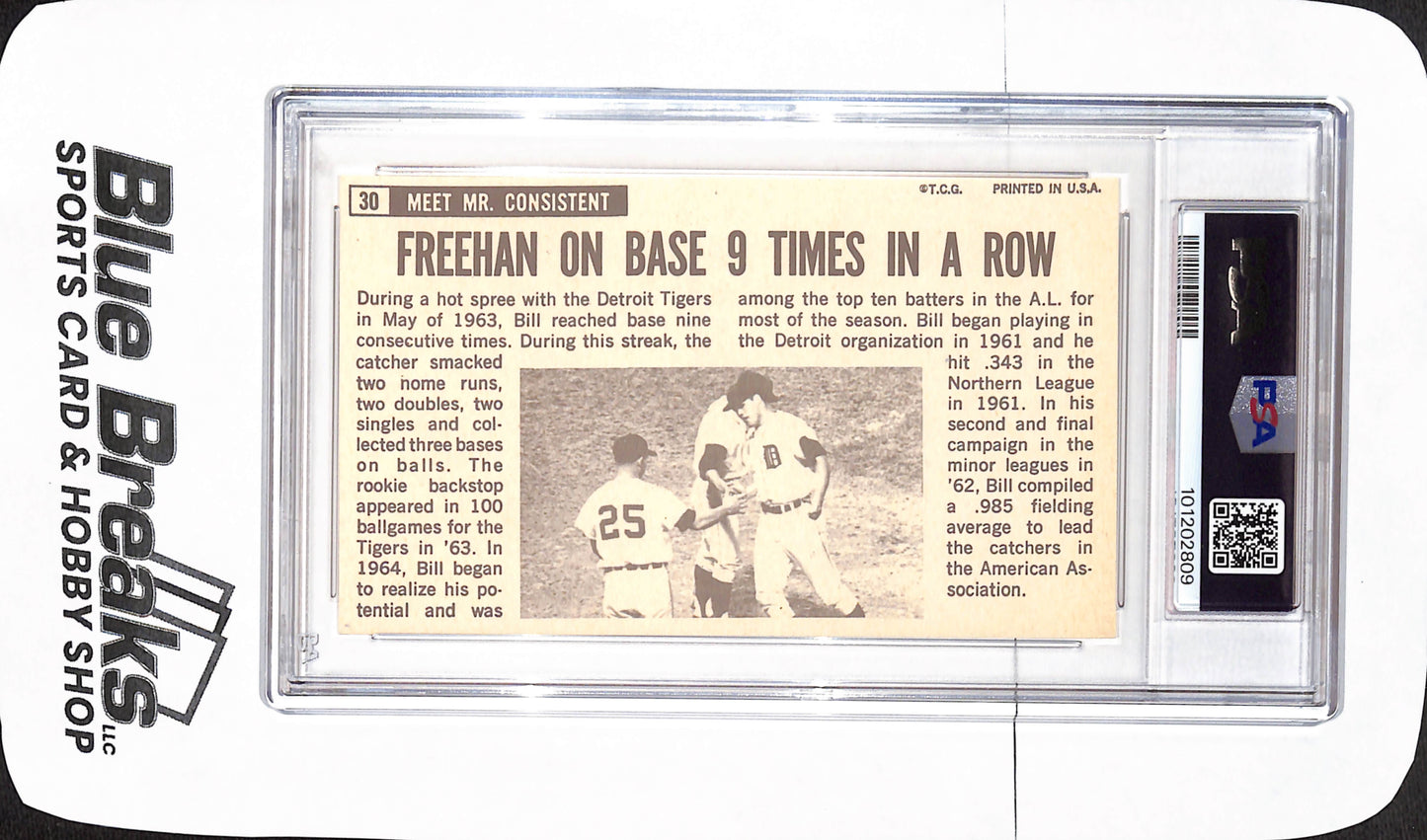 1964 Topps Giants - Bill Freehan - Detroit Tigers - Baseball - PSA 5 - #30