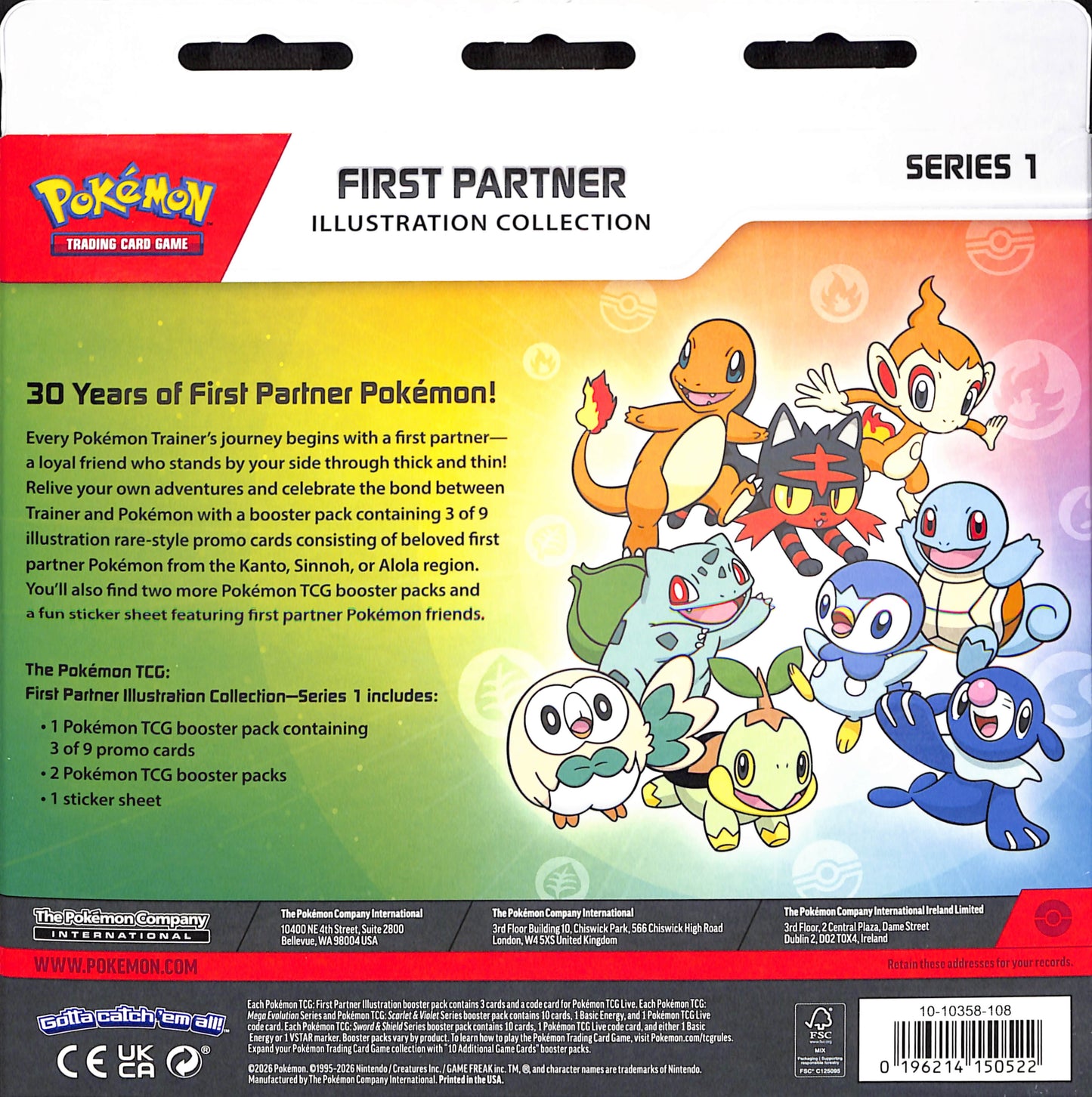 2026 Pokemon - First Partner Illustration Collection (Series 1) -Sealed Wax