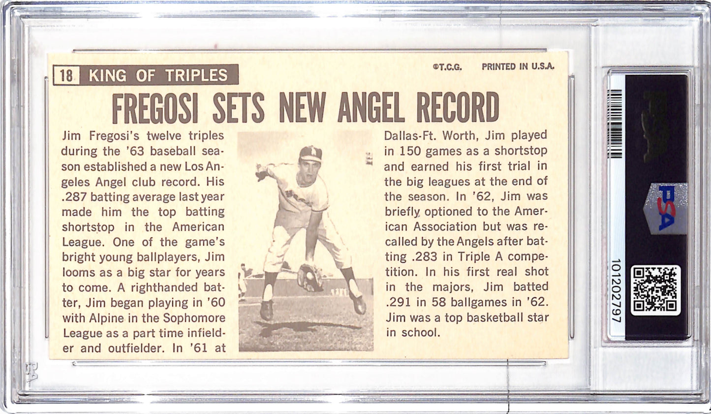 1964 Topps Giants - Jim Fregosi - Los Angeles Angels - Baseball - PSA 7 - #18