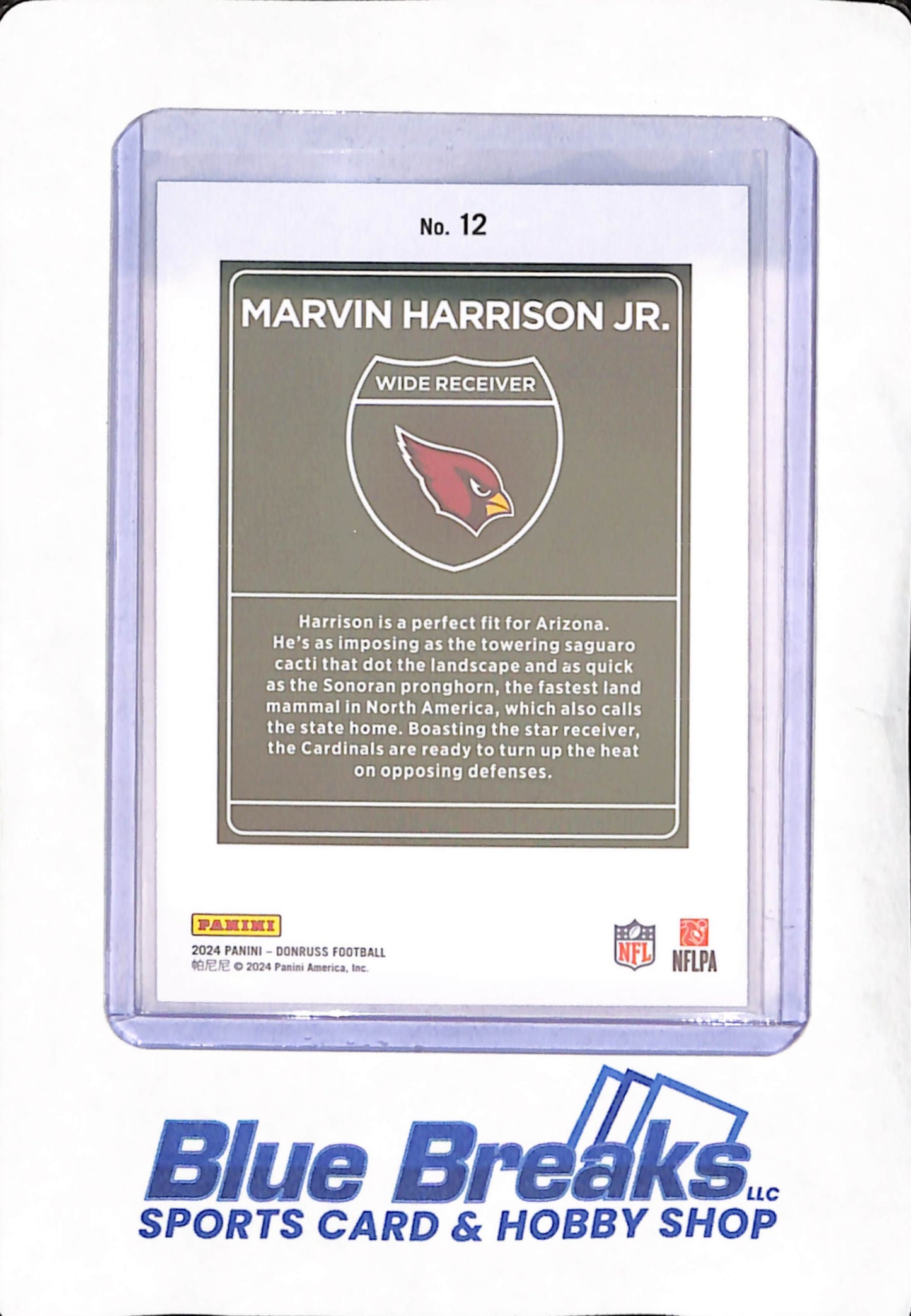 2024 Panini Donruss - Marvin Harrison Jr. - Downtown - Arizona Cardinals - Football - #12