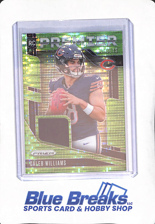 2024 Panini Prizm - Caleb Williams - Premier Jerserys - Green Pulsar - Chicago Bears- Football - RC - #PJ-CWS