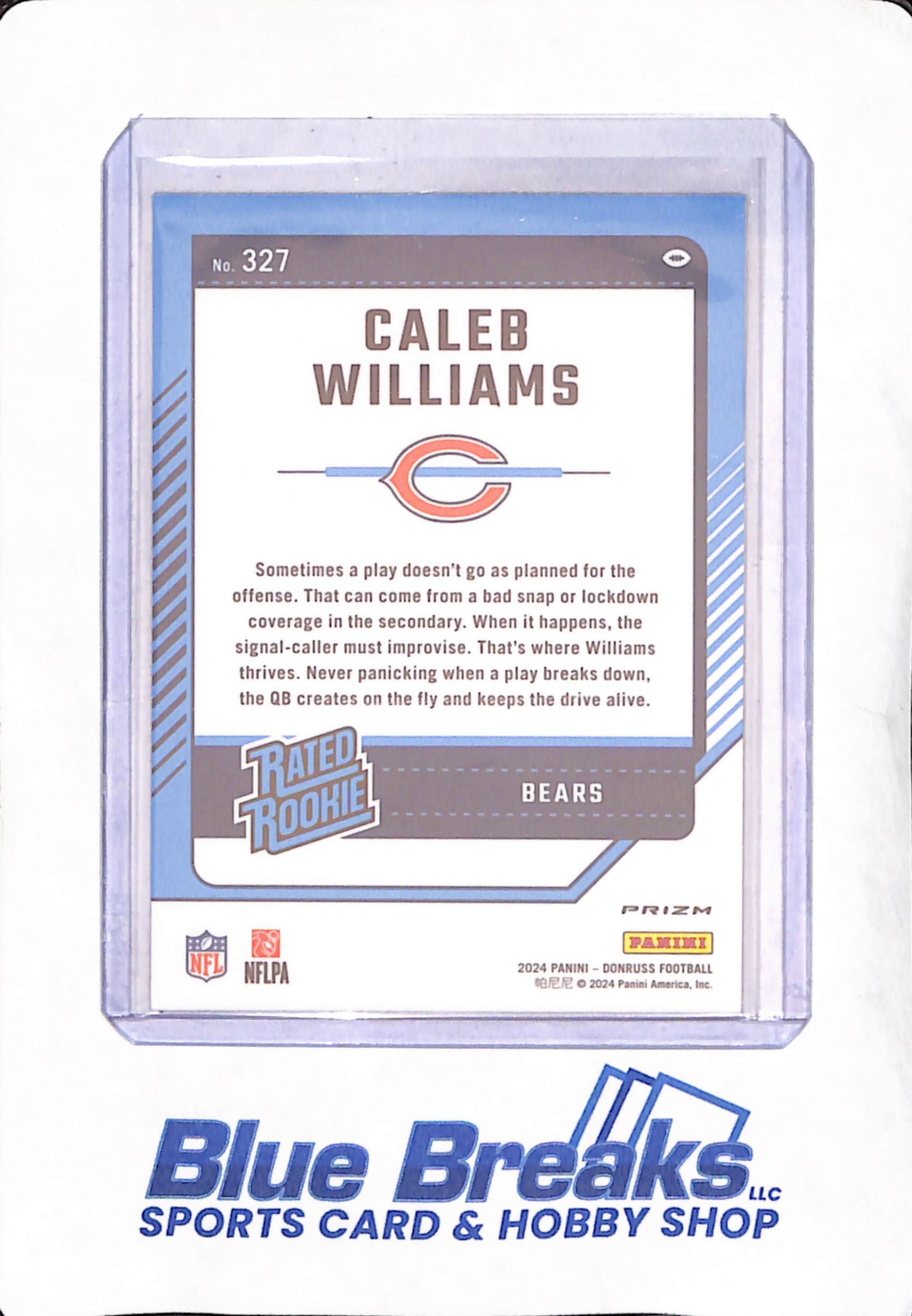 2024 Panini Donruss Optic - Caleb Williams - Red Wave Prizm - Chicago Bears - Rated Rookie - #327