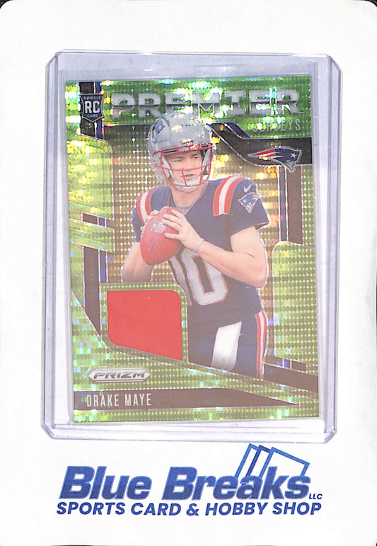 2024 Panini Prizm - Drake Maye - Premier Jerserys - Green Pulsar - New England Patriots - Football - RC - #PJ-DME