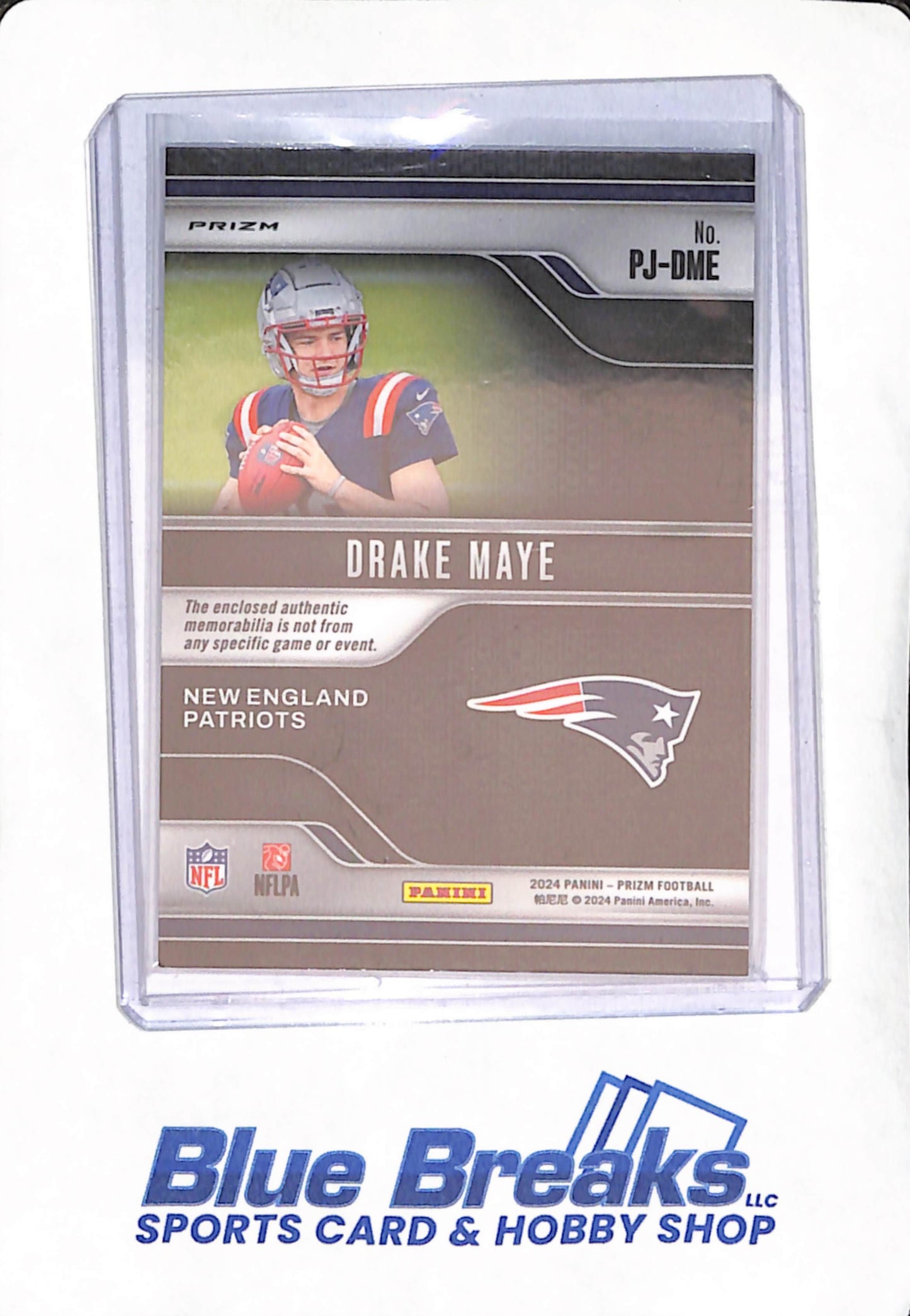 2024 Panini Prizm - Drake Maye - Premier Jerserys - Green Pulsar - New England Patriots - Football - RC - #PJ-DME