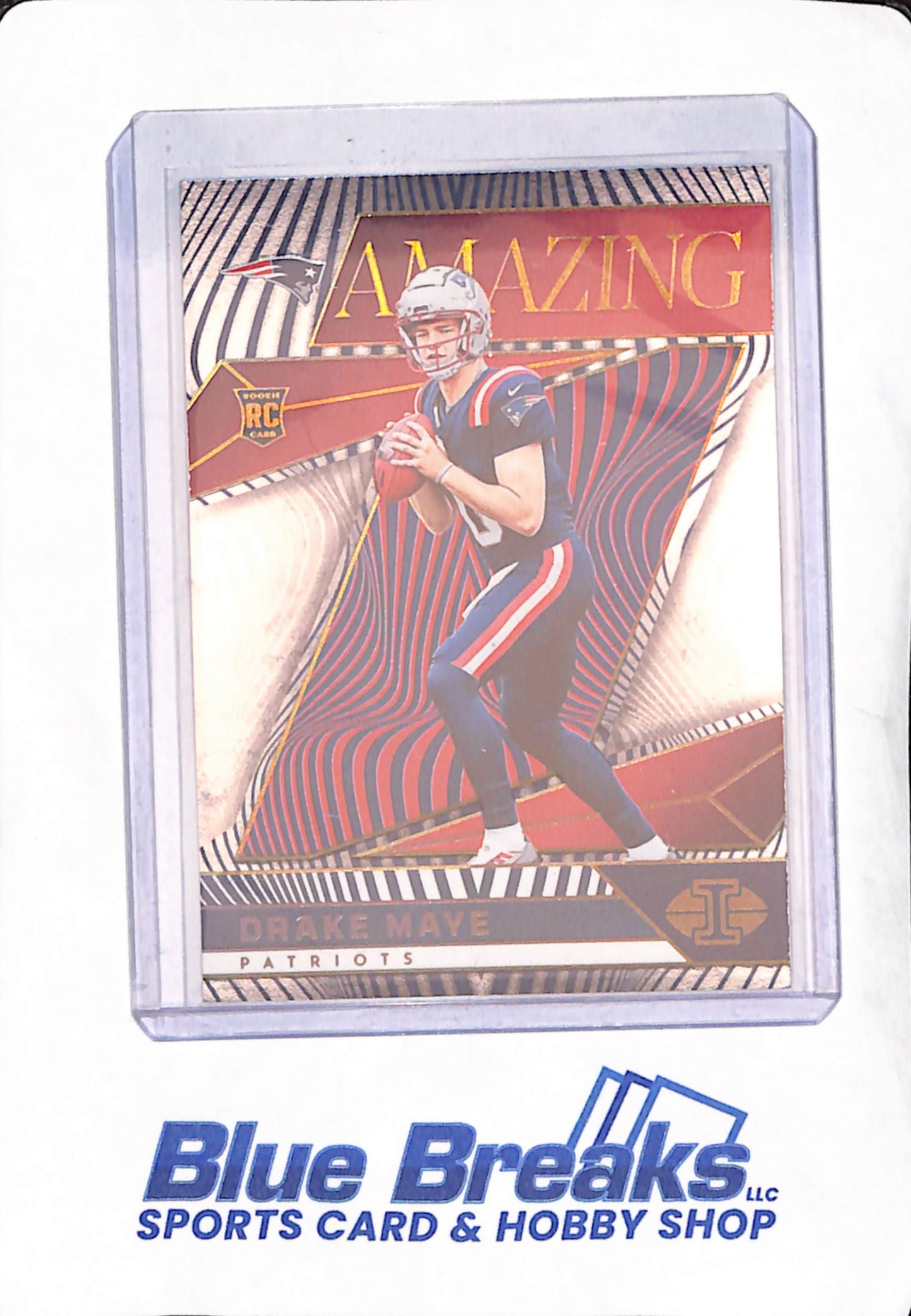 2024 Panini Illusions - Drake Maye - Amazing Red - RC - New England Patriots - Football - 28/99 - #2