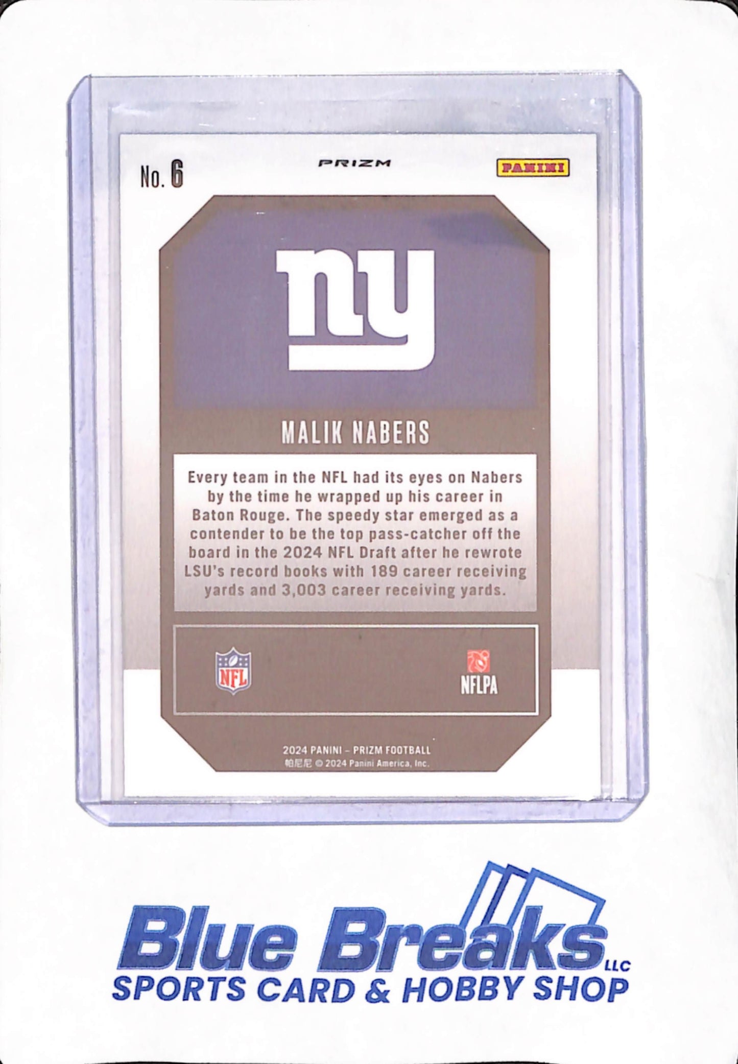2024 Panini Prizm - Malik Nabers - Emergent Disco - New York Giants - RC - Football - #6