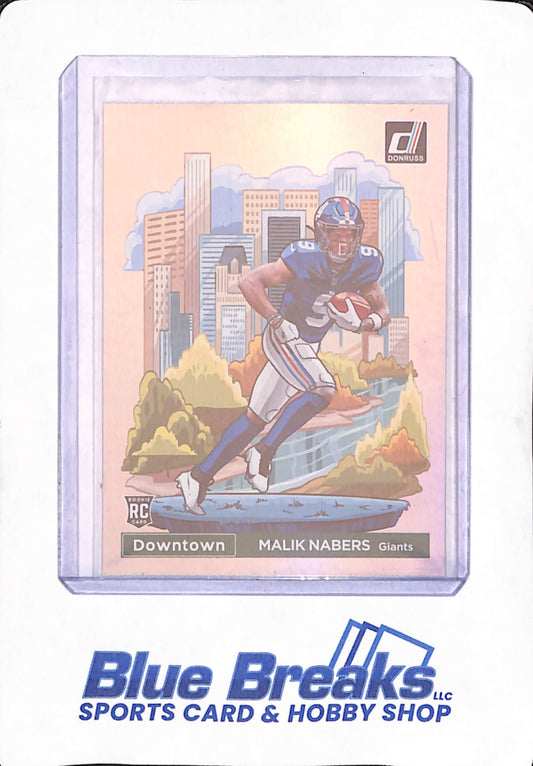 2024 Panini Donruss  - Malik Nabers - Downtown - New York Giants - Football - #18