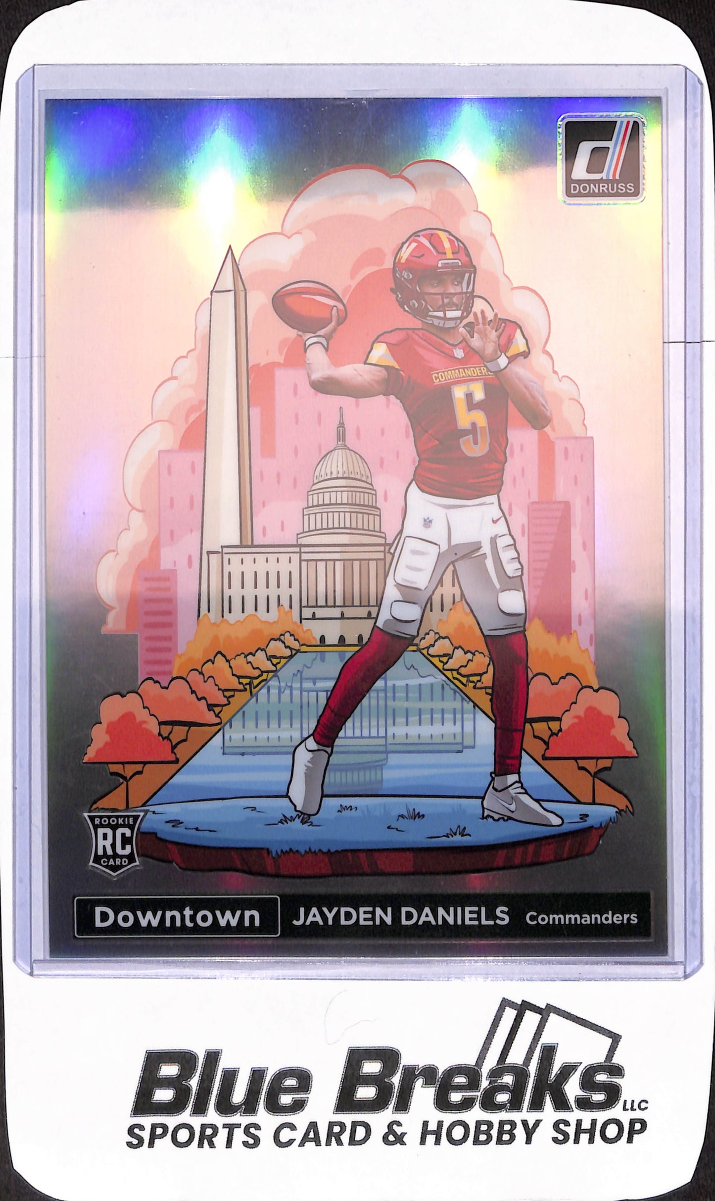 2024 Panini Donruss Oversized - Jayden Daniels - Downtown - RC - Washington Commanders - Football - #16
