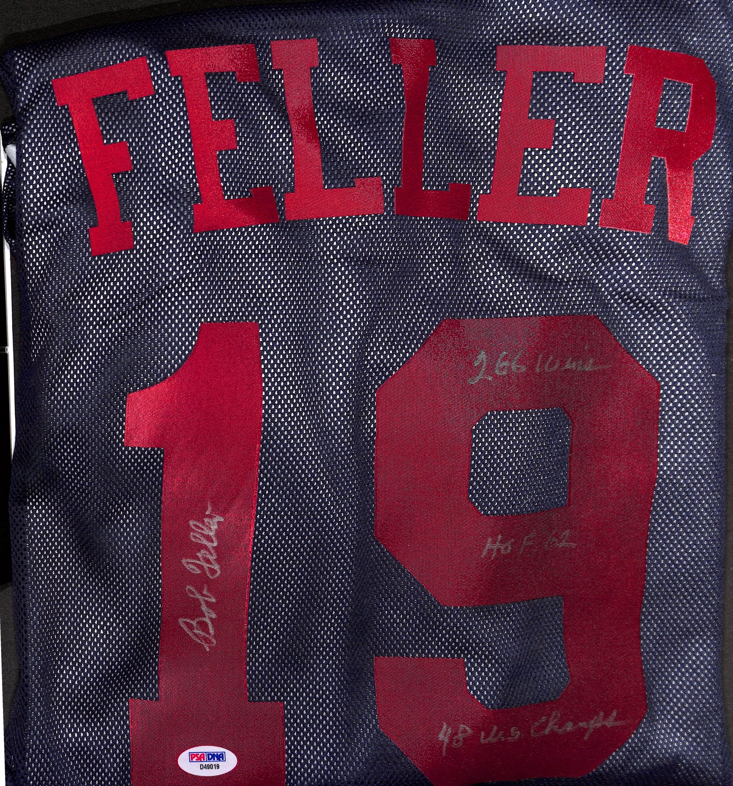 Autographed Jersey - Bob Feller - Cleveland Indians - Heavily Inscribed - Baseball - PSA DNA