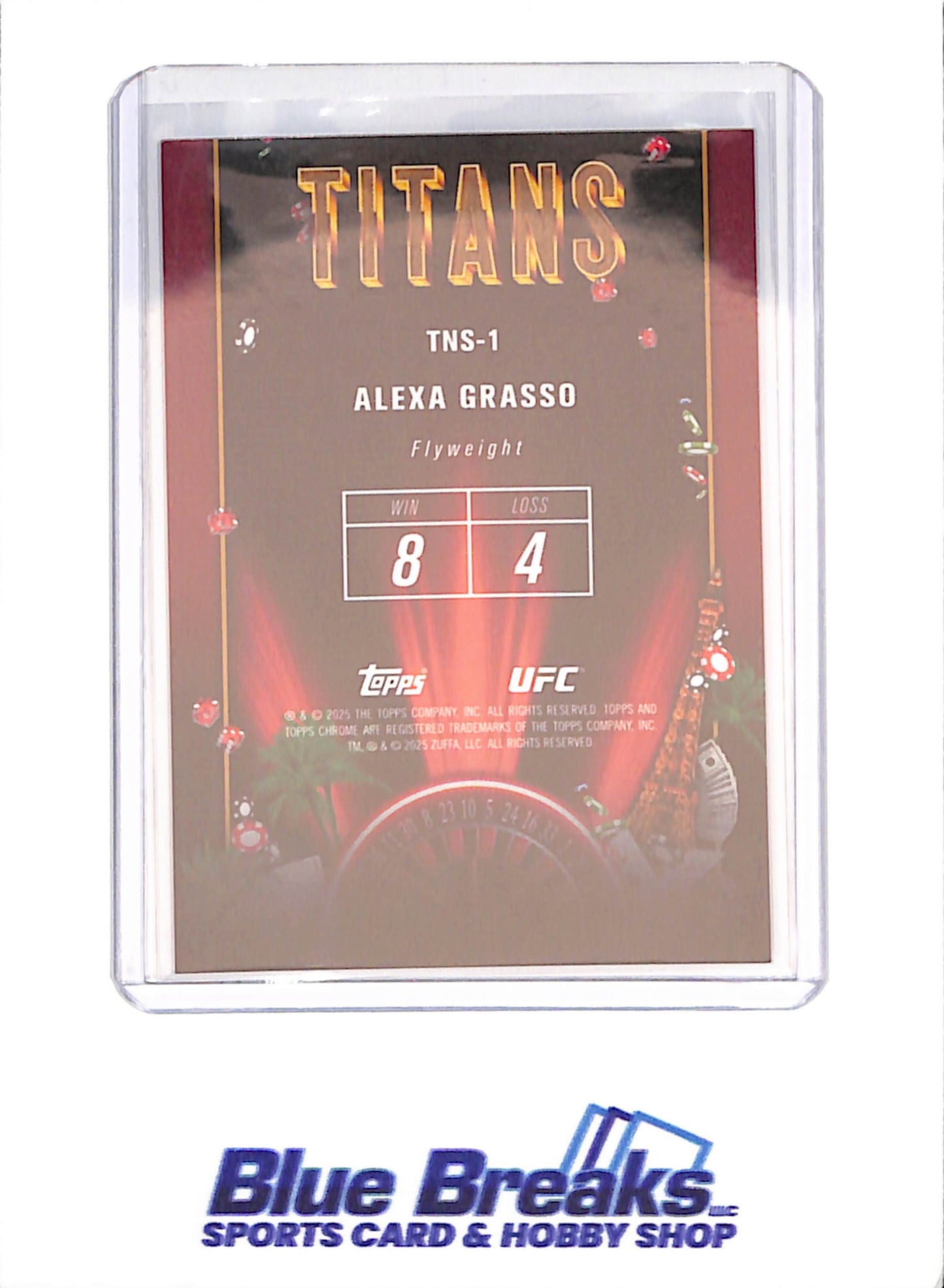 2025 Topps Chrome - Alexa Grasso - Titans - Flyweight - UFC - #TNS-1