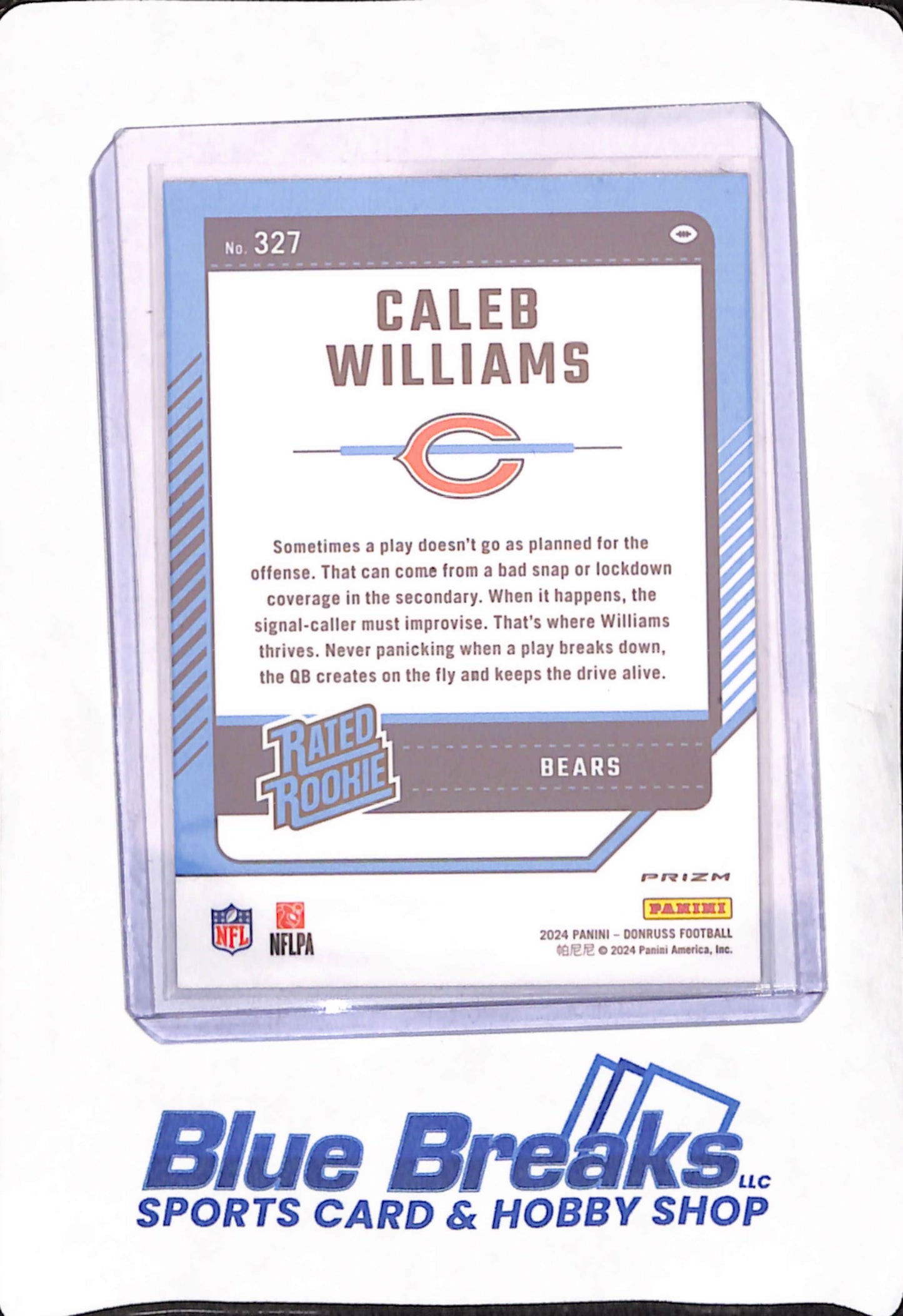 2024 Panini Donruss Optic - Caleb Williams - Red Wave - Chicago Bears - Rated Rookie - Football - #327