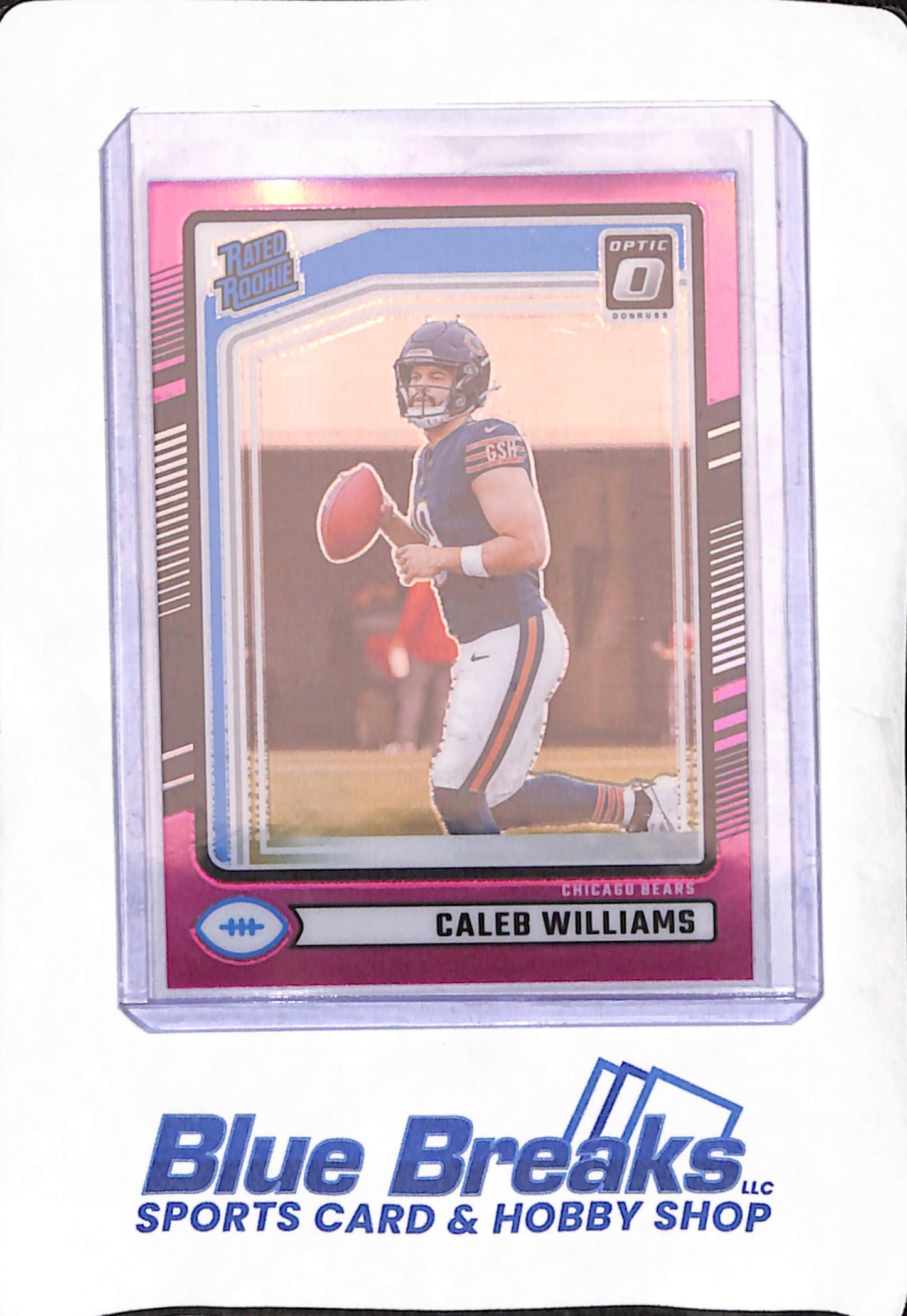 2024 Panini Donruss Optic - Caleb Williams - Pink - Chicago Bears - Rated Rookie - Football - #327