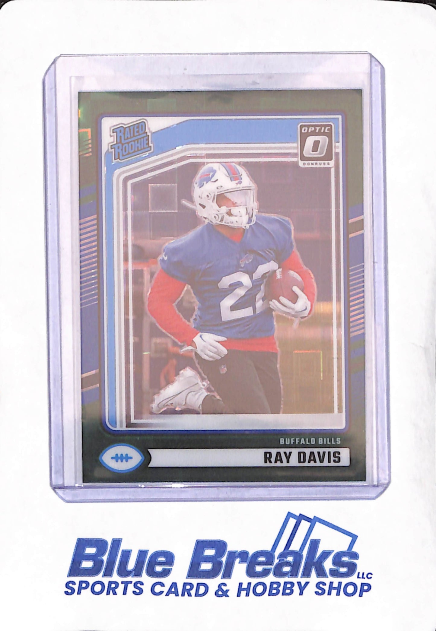 2024 Panini Donruss Optic Preview - Ray Davis - Green Pandora - 22/25 - Buffalo Bills - Football - #316