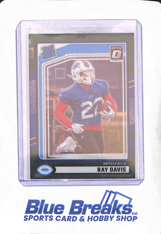 2024 Panini Donruss Optic Preview - Ray Davis - Green Pandora - 22/25 - Buffalo Bills - Football - #316