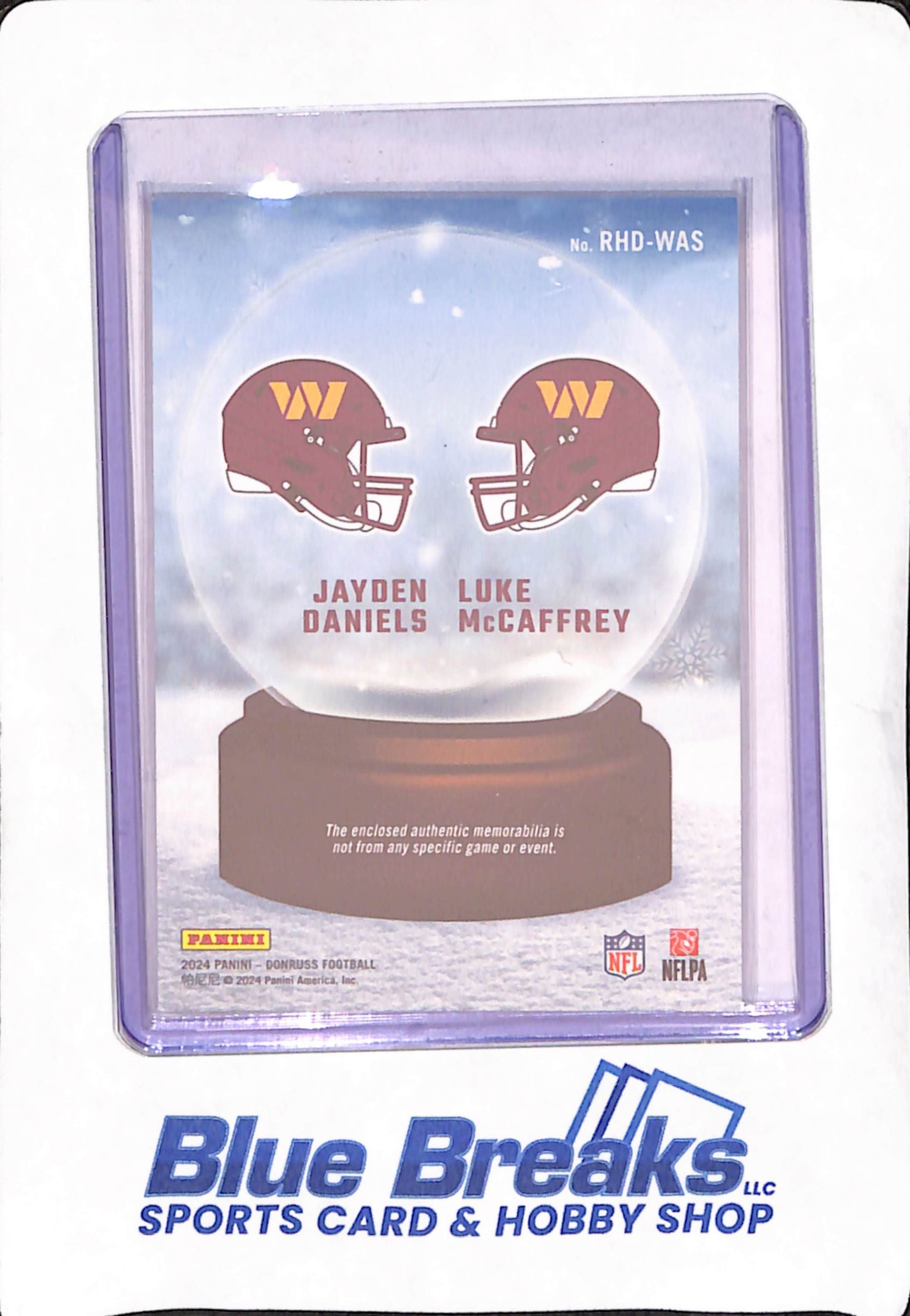 2024 Panini Donruss Rookie Sweaters - Jayden Daniels - Luke McCaffrey - Washington Commanders - Football - #RHD-WAS