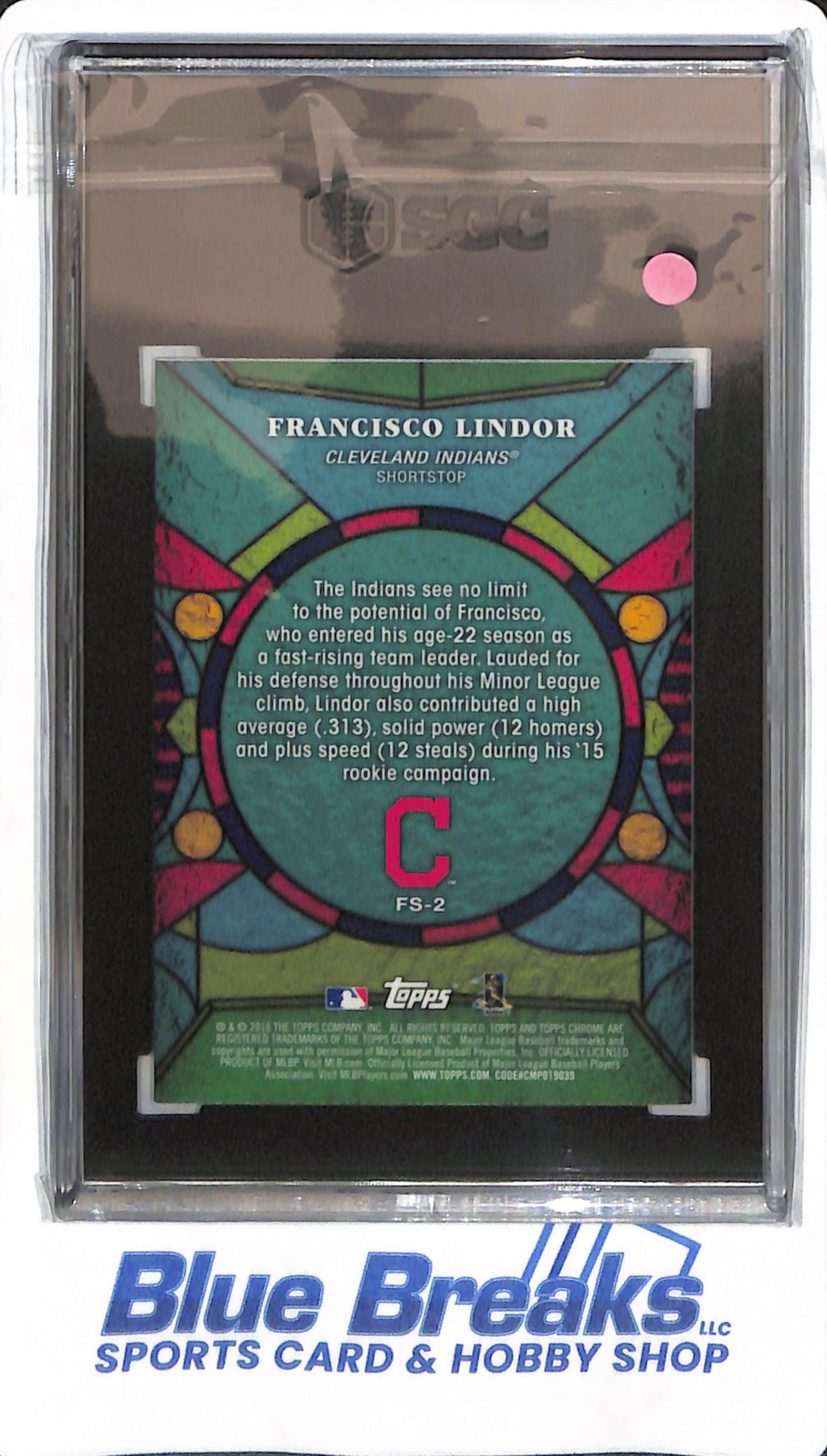 2016 Topps Chrome - Francisco Lindor - #FS-2 - SGC 9 - Cleveland Indians / Guardians - Baseball