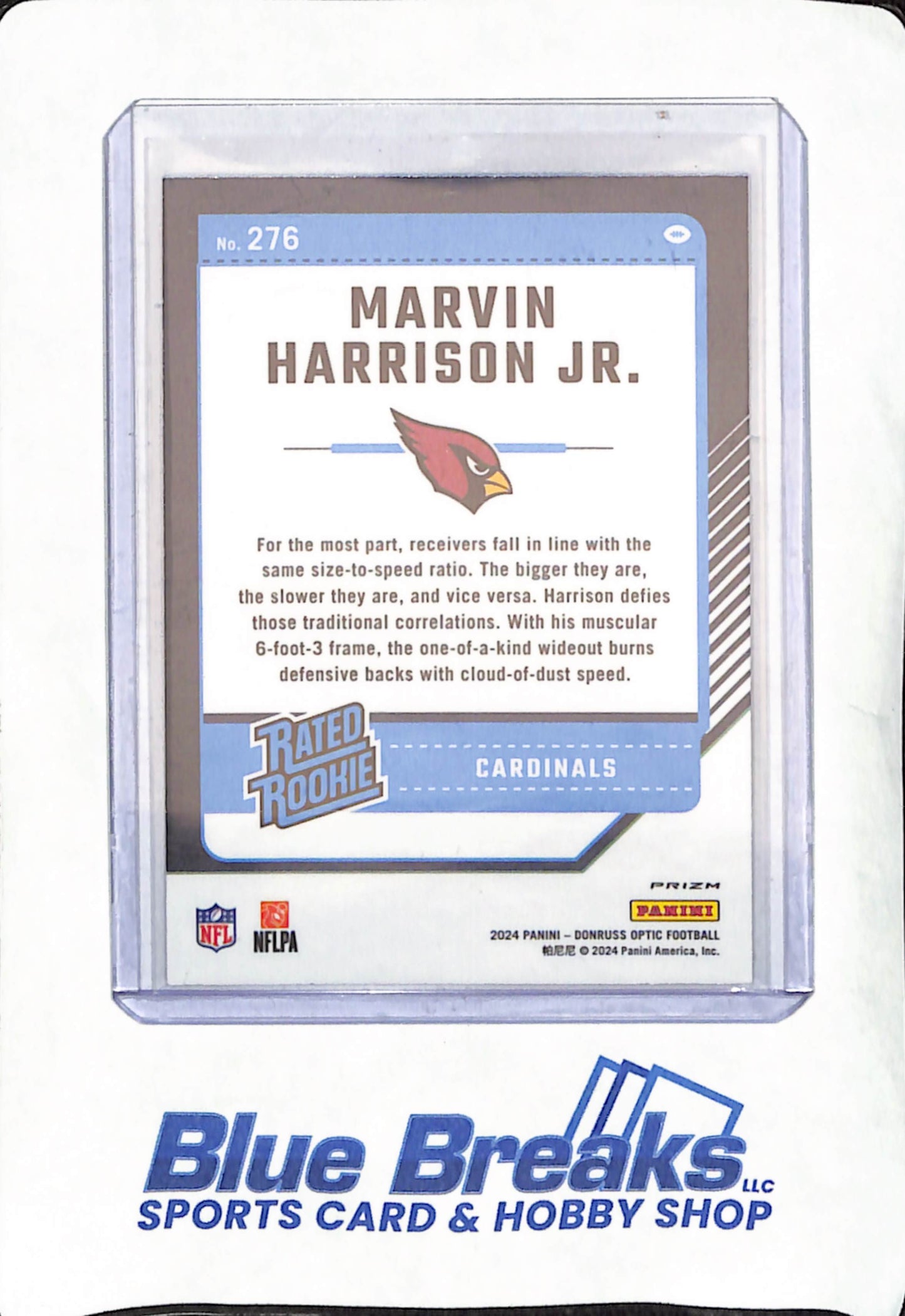 2024 Panini Donruss Optic Silver - Marvin Harrison Jr - Rated Rookie - Arizona Cardinals - Football