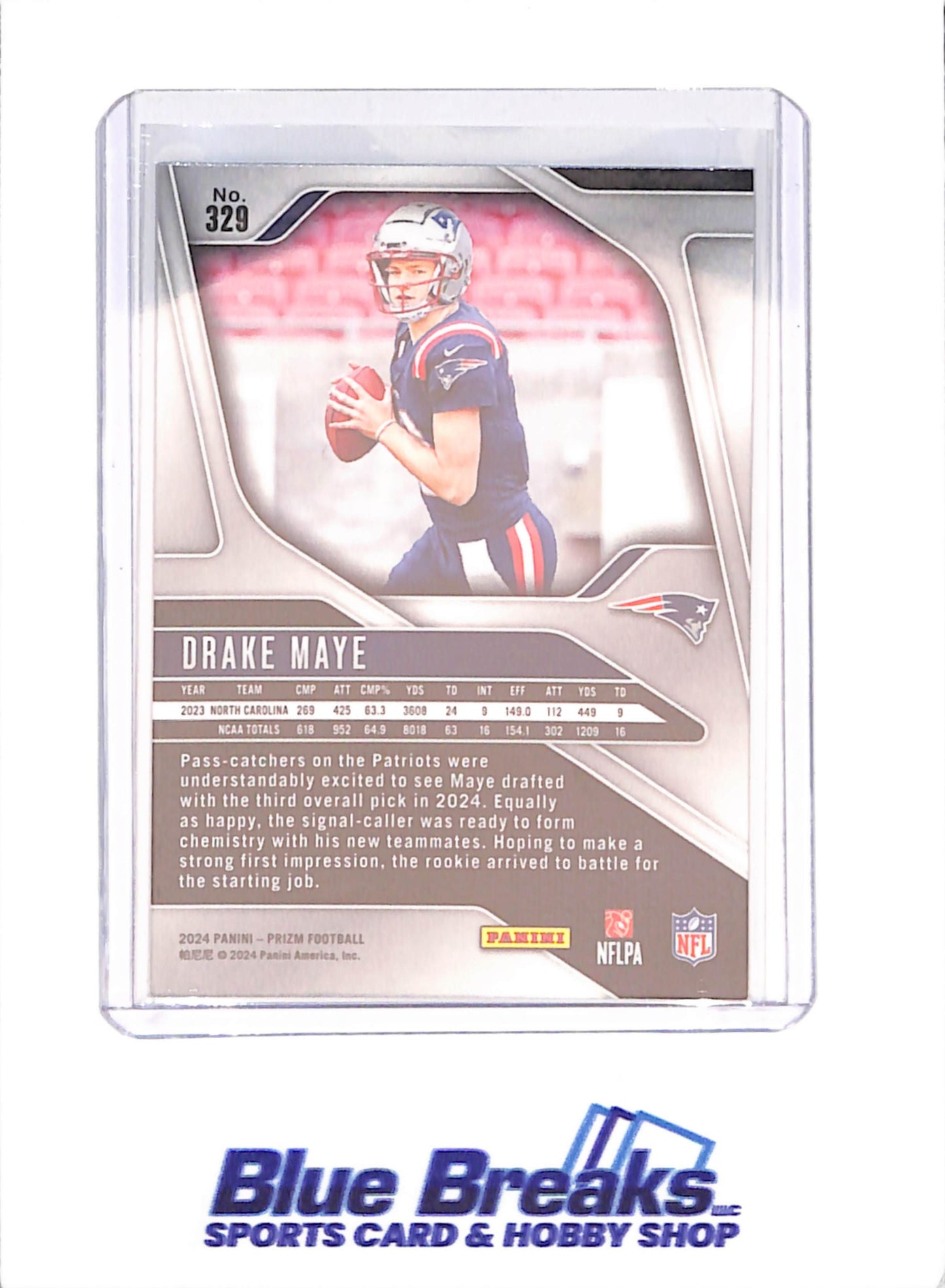 2024 Panini Prizm - Drake Maye - RC - New England Patriots - Football - #329