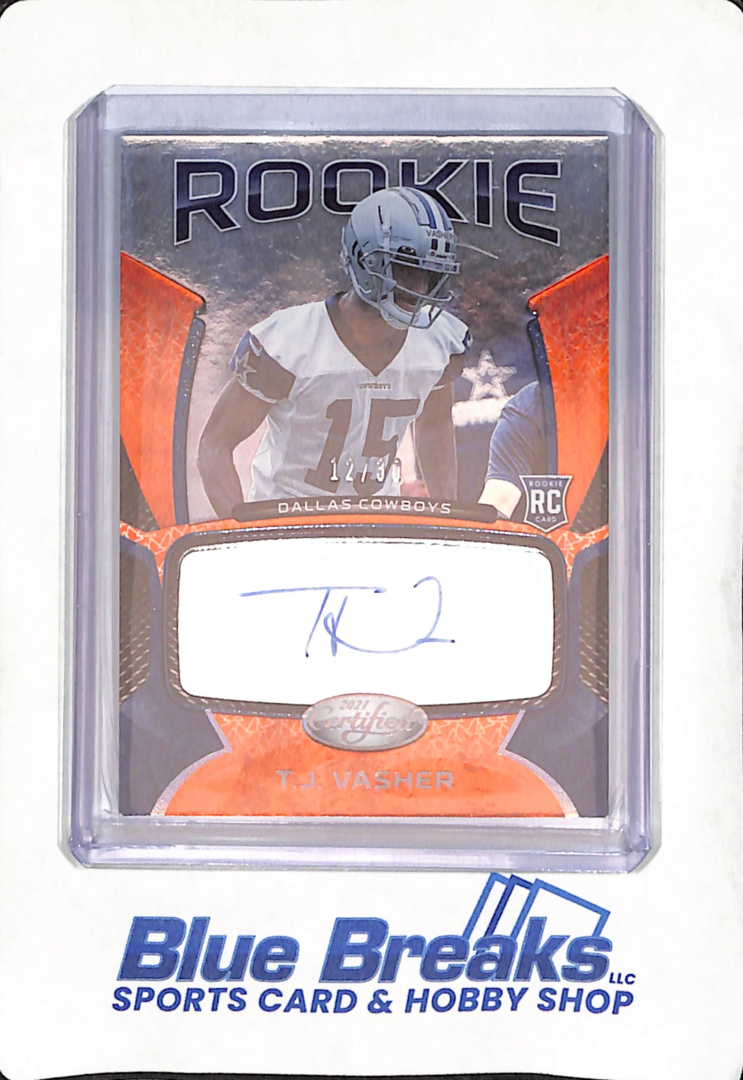2021 Panini Certified - T.J. Vasher - Rookie Autograph - Dallas Cowboys - Football - #RS-TJ