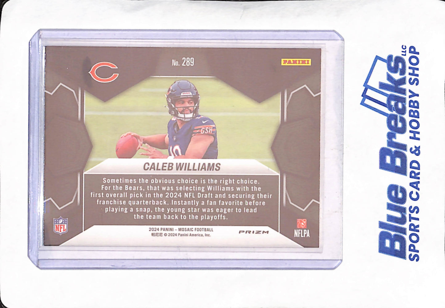 2024 Panini Mosaic - Caleb Williams - Green - Chicago Bears - Football - #289
