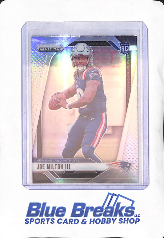 2024 Panini Prizm - Joe Milton III - Silver Prizm - New England - RC - Football