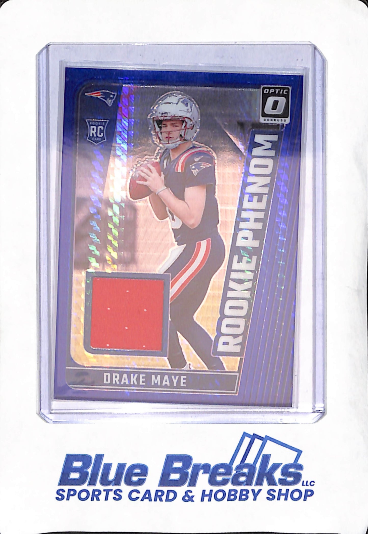 2024 Panini Donruss Optic - Drake Maye - Rookie Phenom Patch - New England Patriots - Football - #RPB-DME