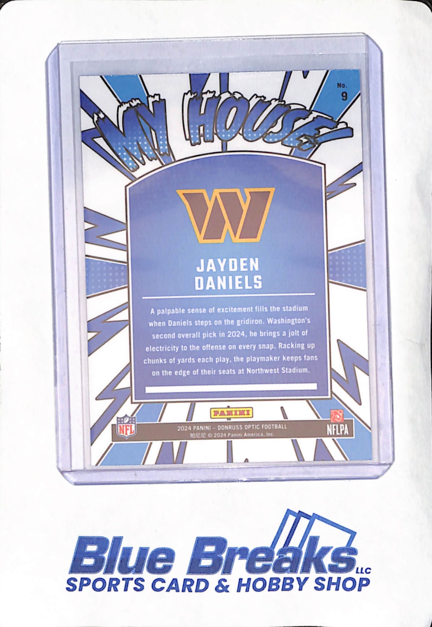 2024 Panini Donruss Optic - Jayden Daniels - My House - RC - Washington Commanders - Football - #9