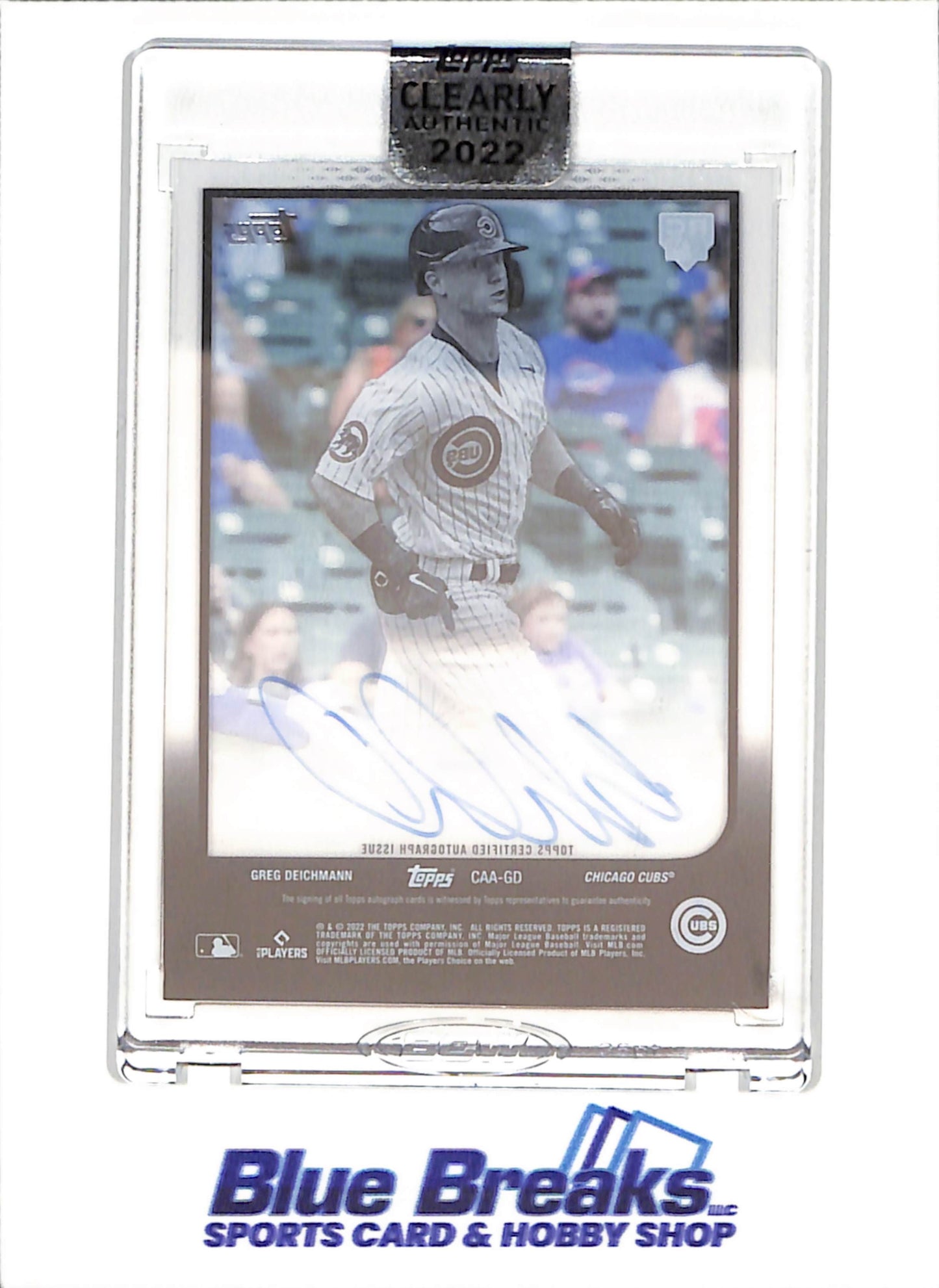 2022 Topps Clearly Authentic - Greg Deichmann - Autograph - RC - Chicago Cubs - Baseball - #CAA-GD
