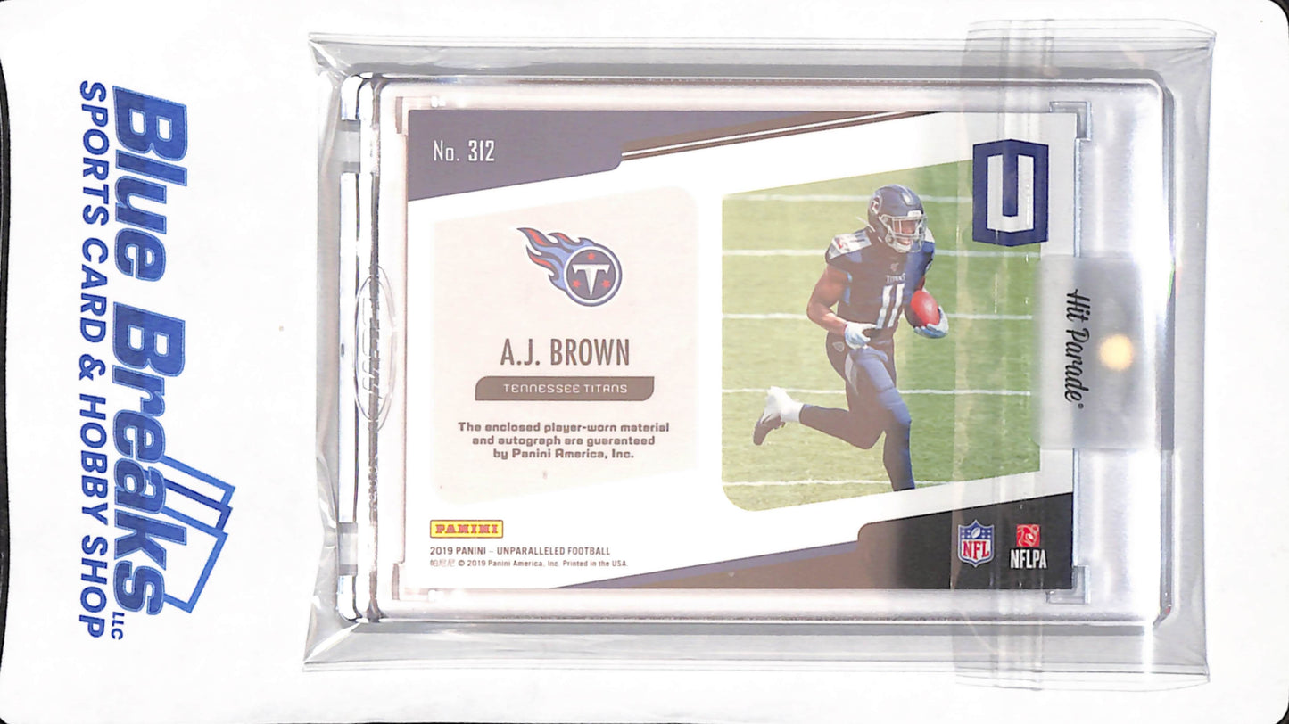 2019 Panini Unparalleled - AJ Brown - relic - auto - #312 - football - Titans