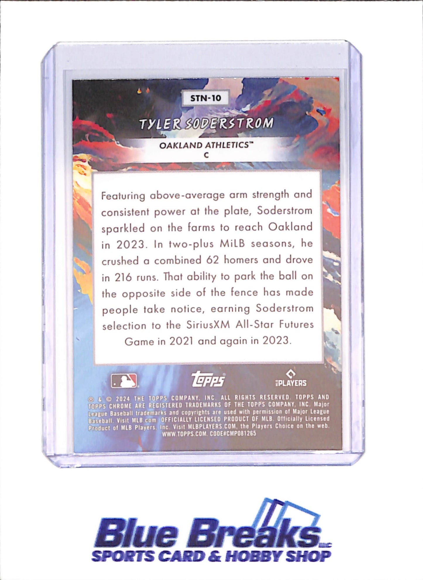 2024 Topps Chrome Cosmic - Tyler Soderstrom - RC - Stars in the Night - Oakland Athletics - Baseball - #STN-10 - drop